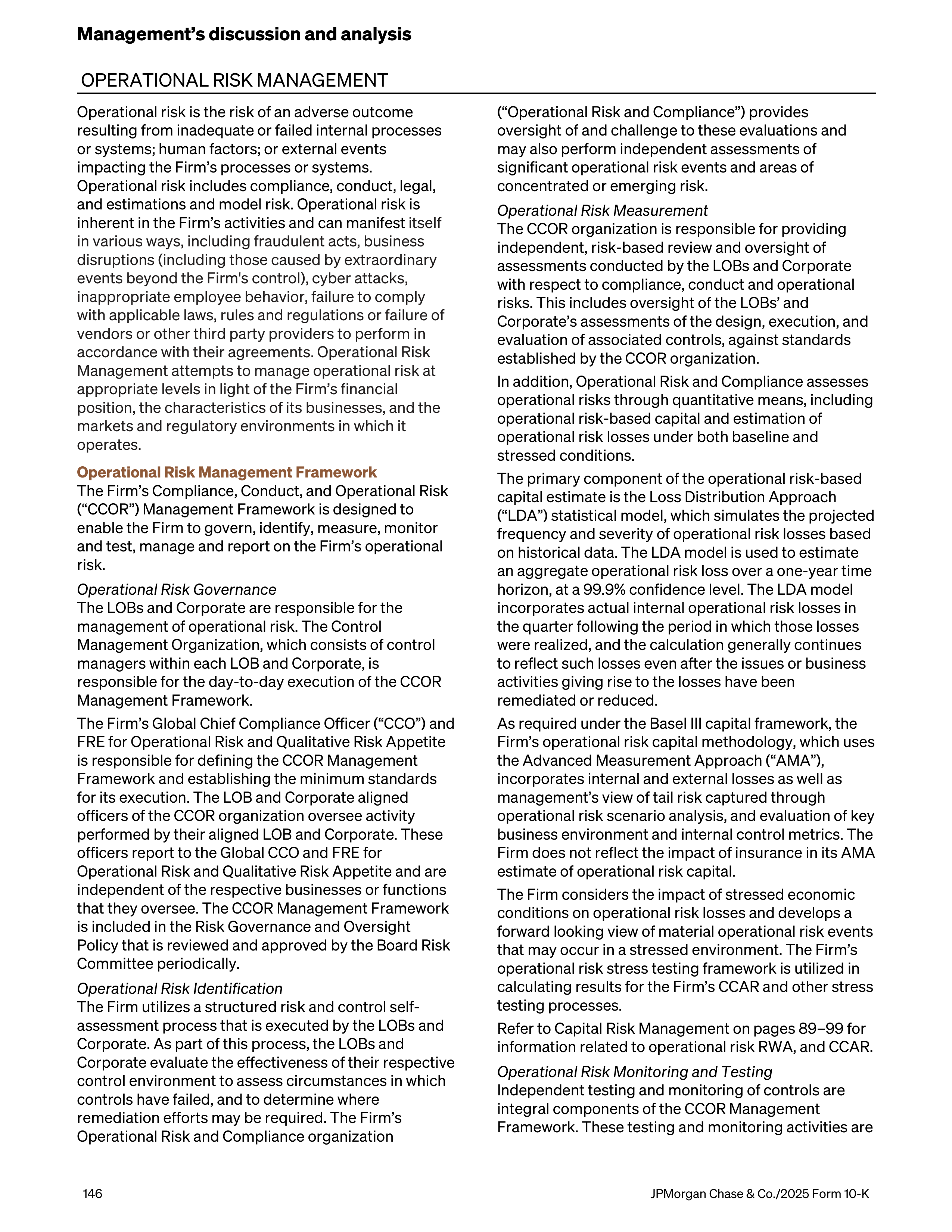 JPMorgan Chase Annual Report — page 178