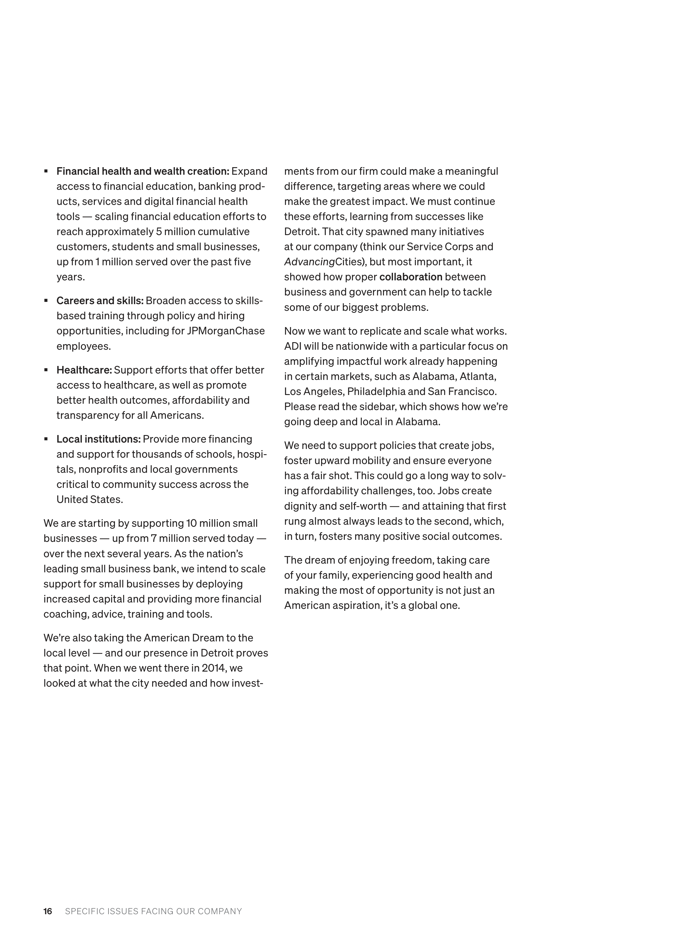 JPMorgan Chase Annual Report — page 18