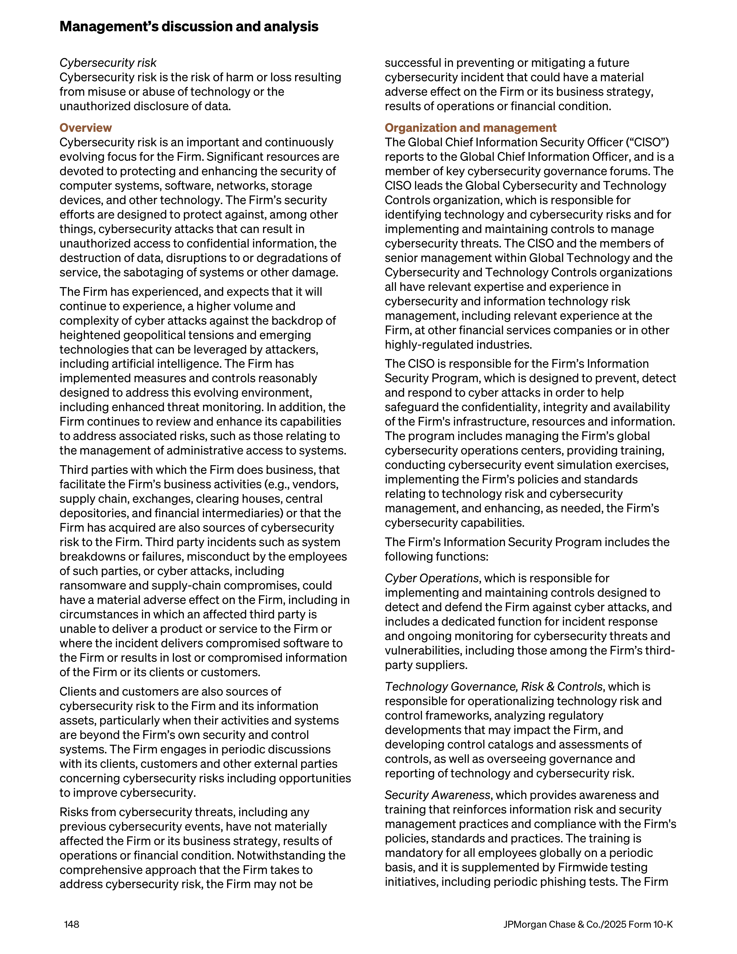 JPMorgan Chase Annual Report — page 180