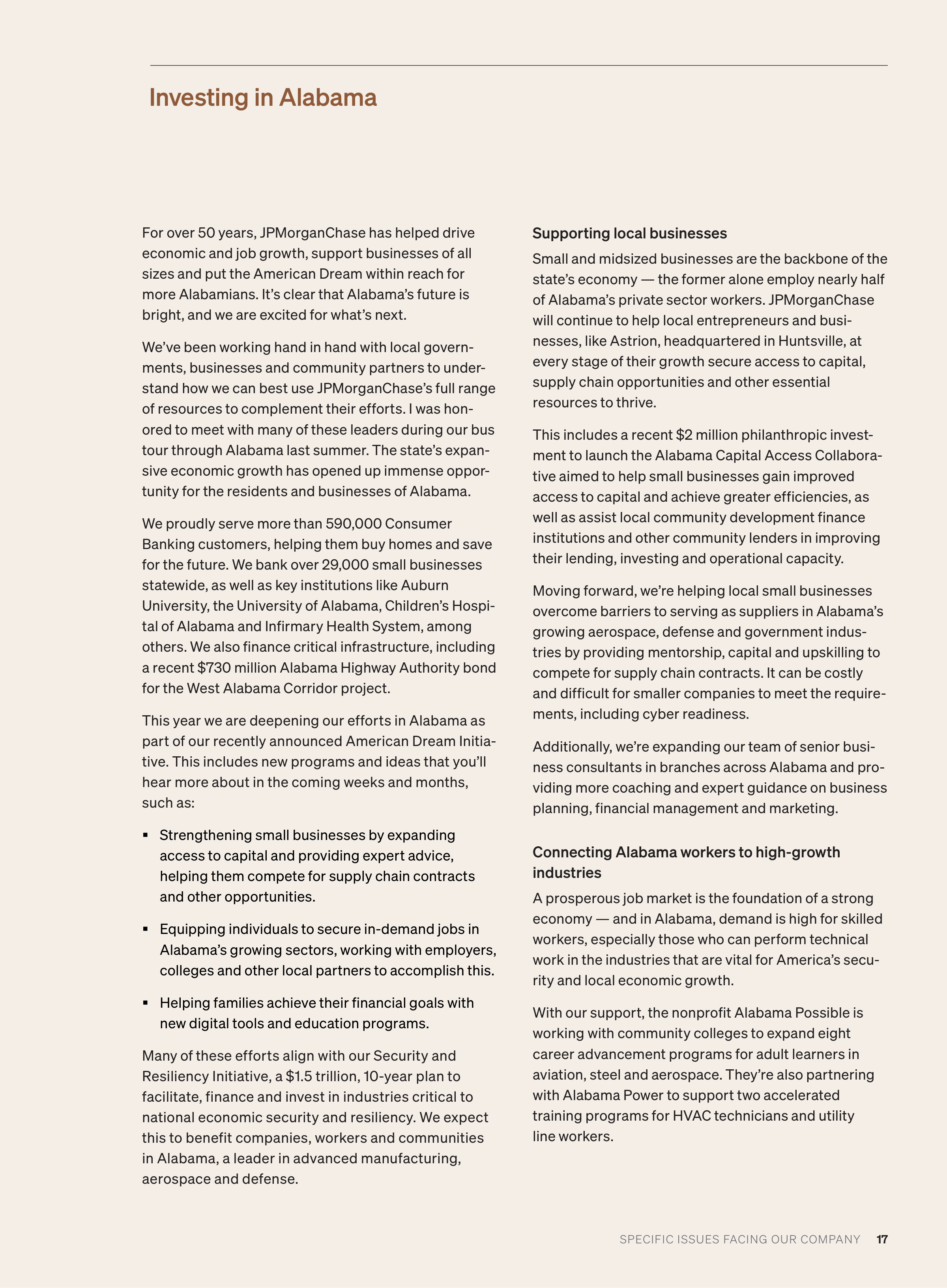 JPMorgan Chase Annual Report — page 19
