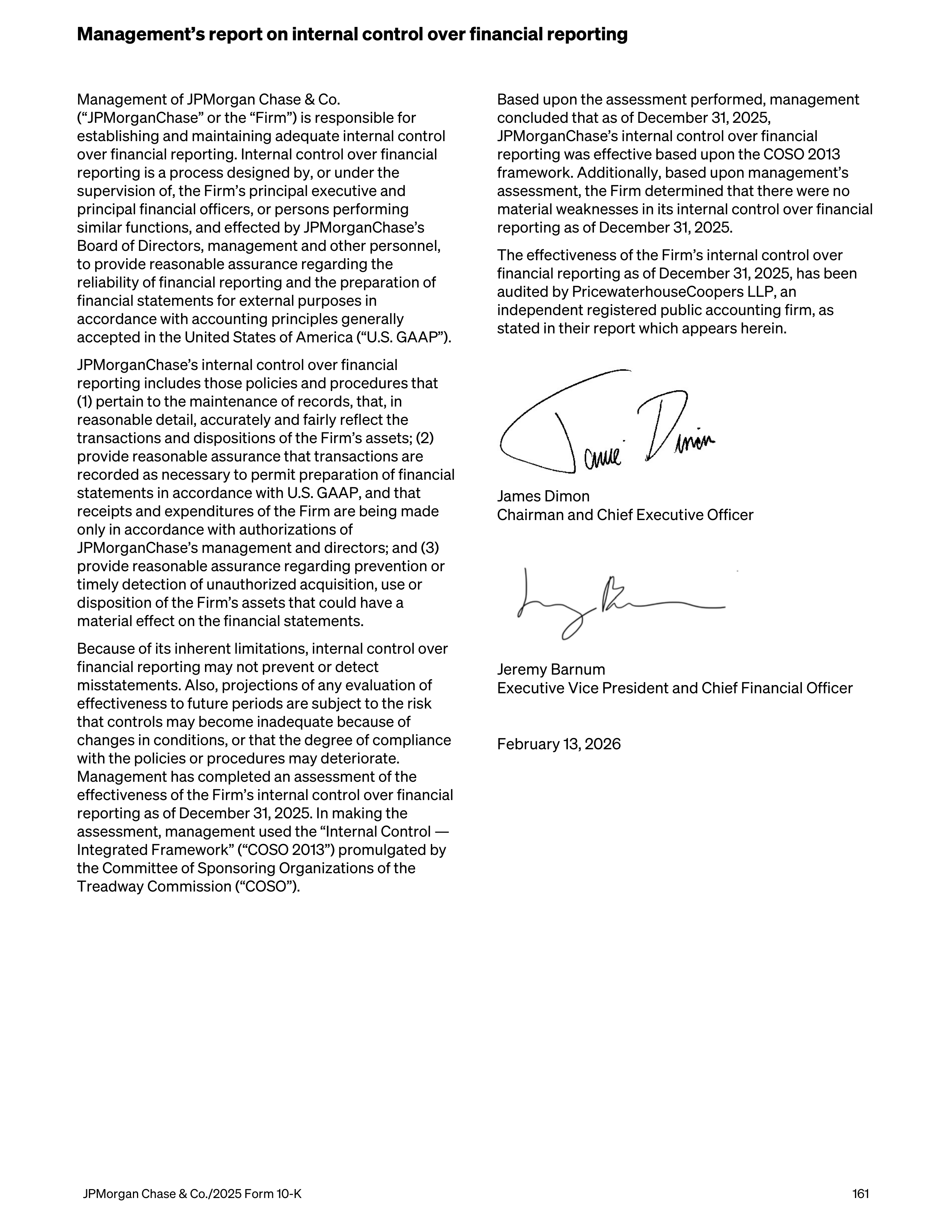 JPMorgan Chase Annual Report — page 193