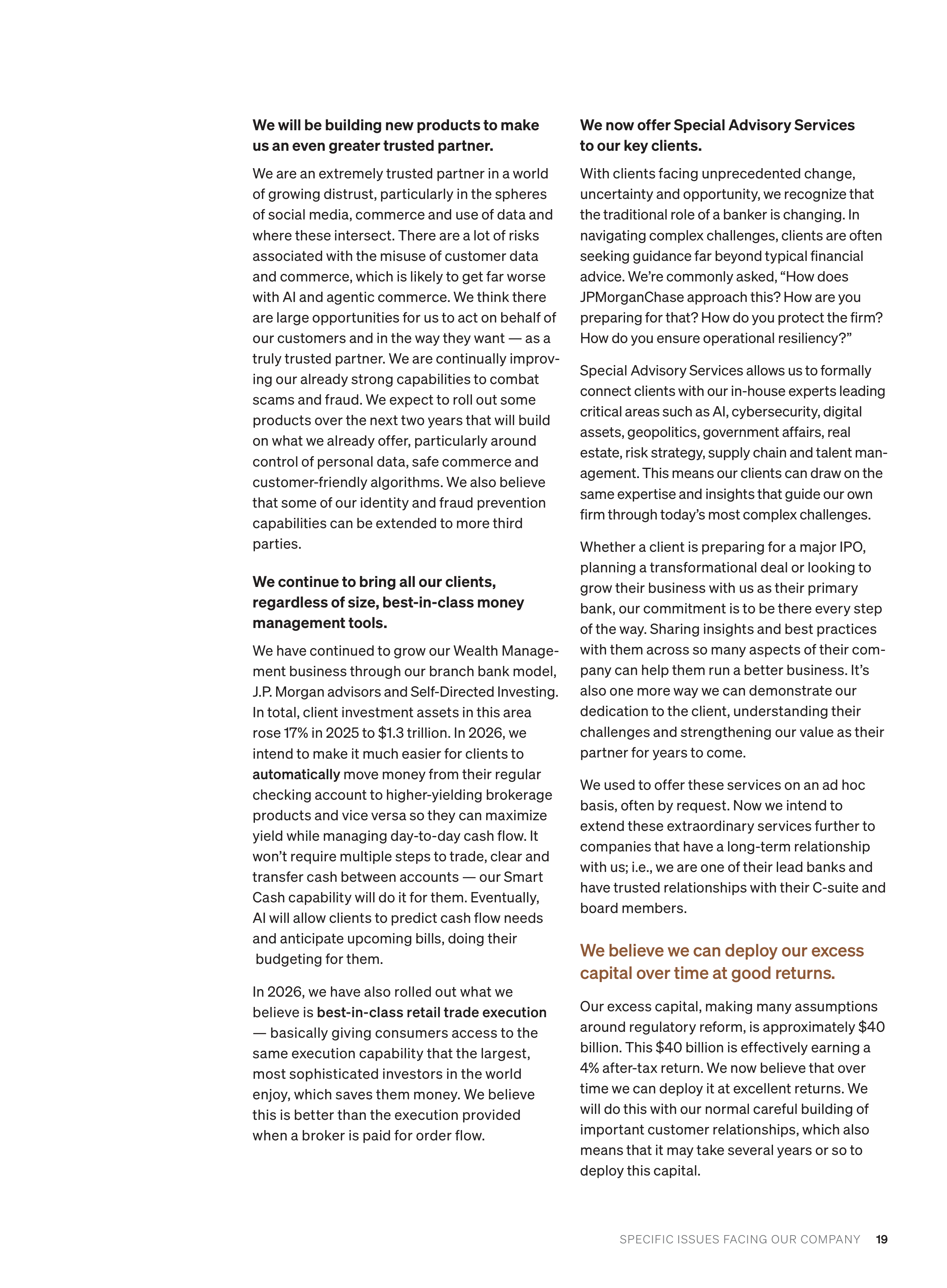 JPMorgan Chase Annual Report — page 21