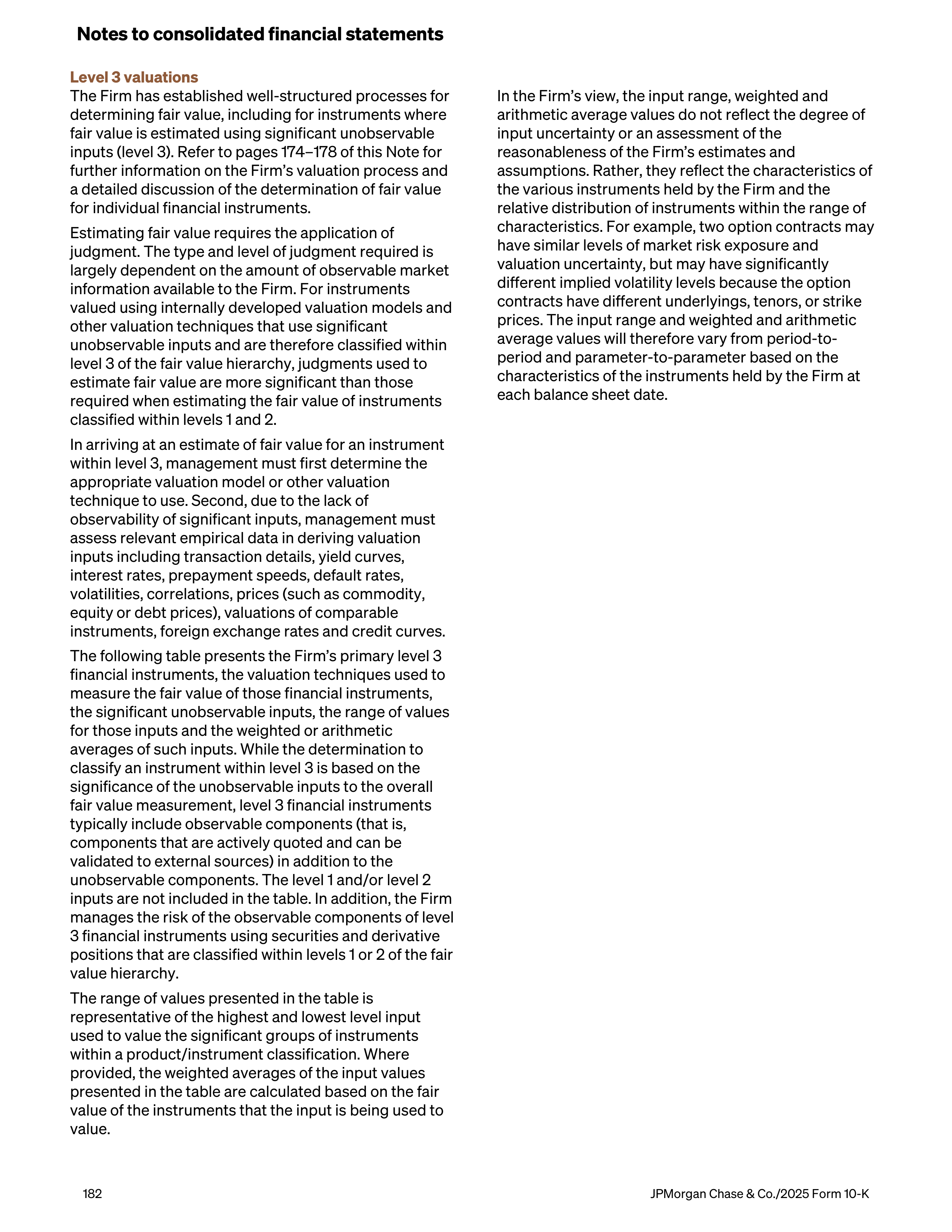 JPMorgan Chase Annual Report — page 214