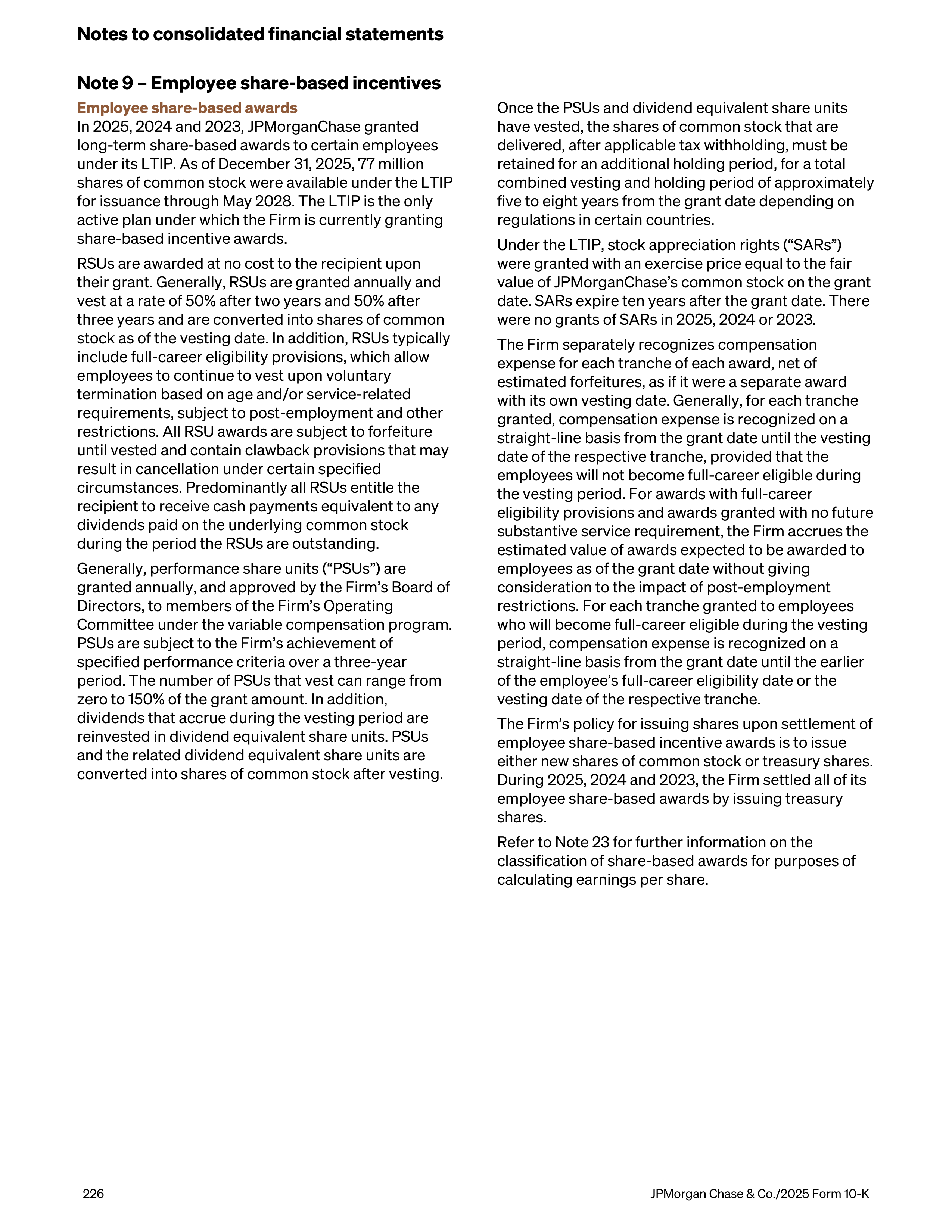 JPMorgan Chase Annual Report — page 258