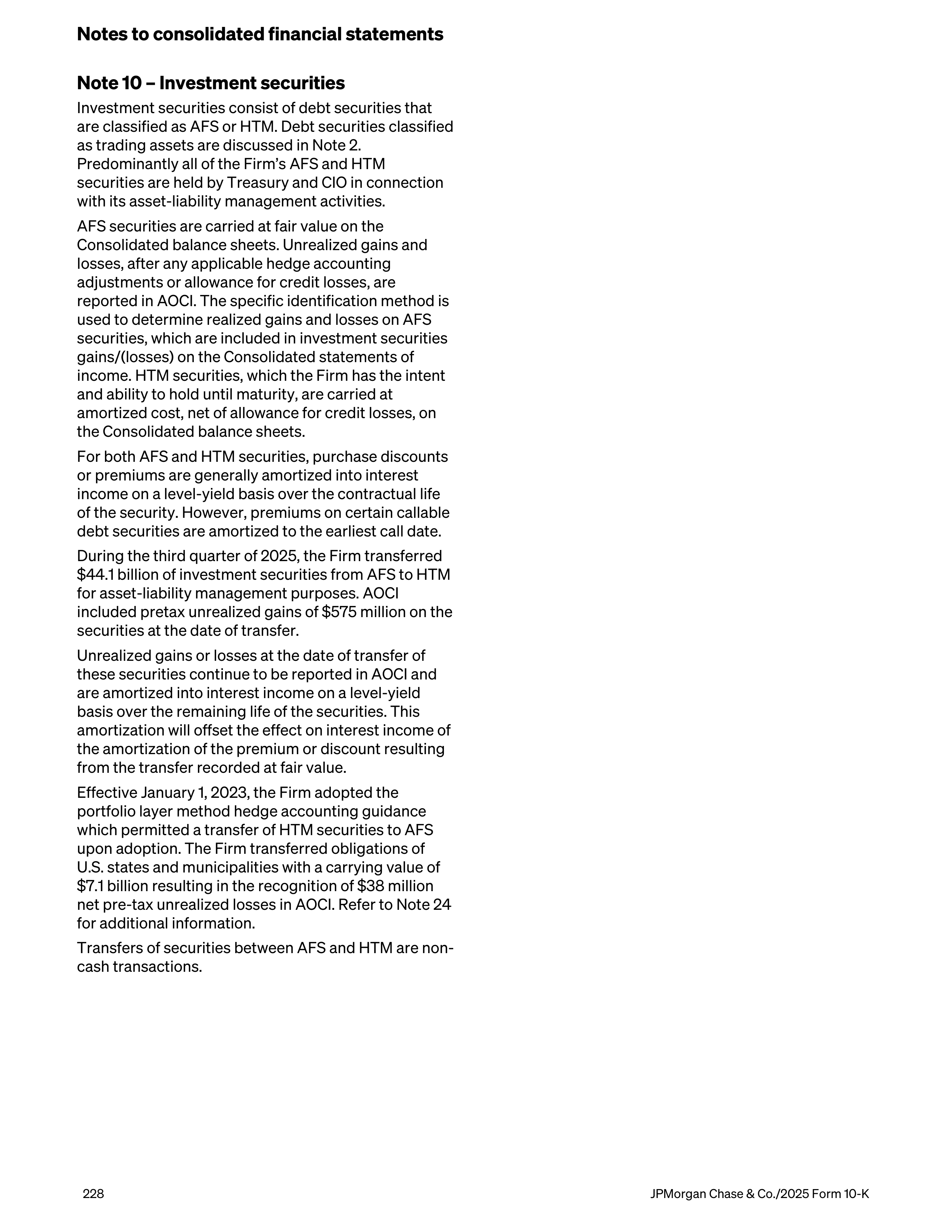 JPMorgan Chase Annual Report — page 260