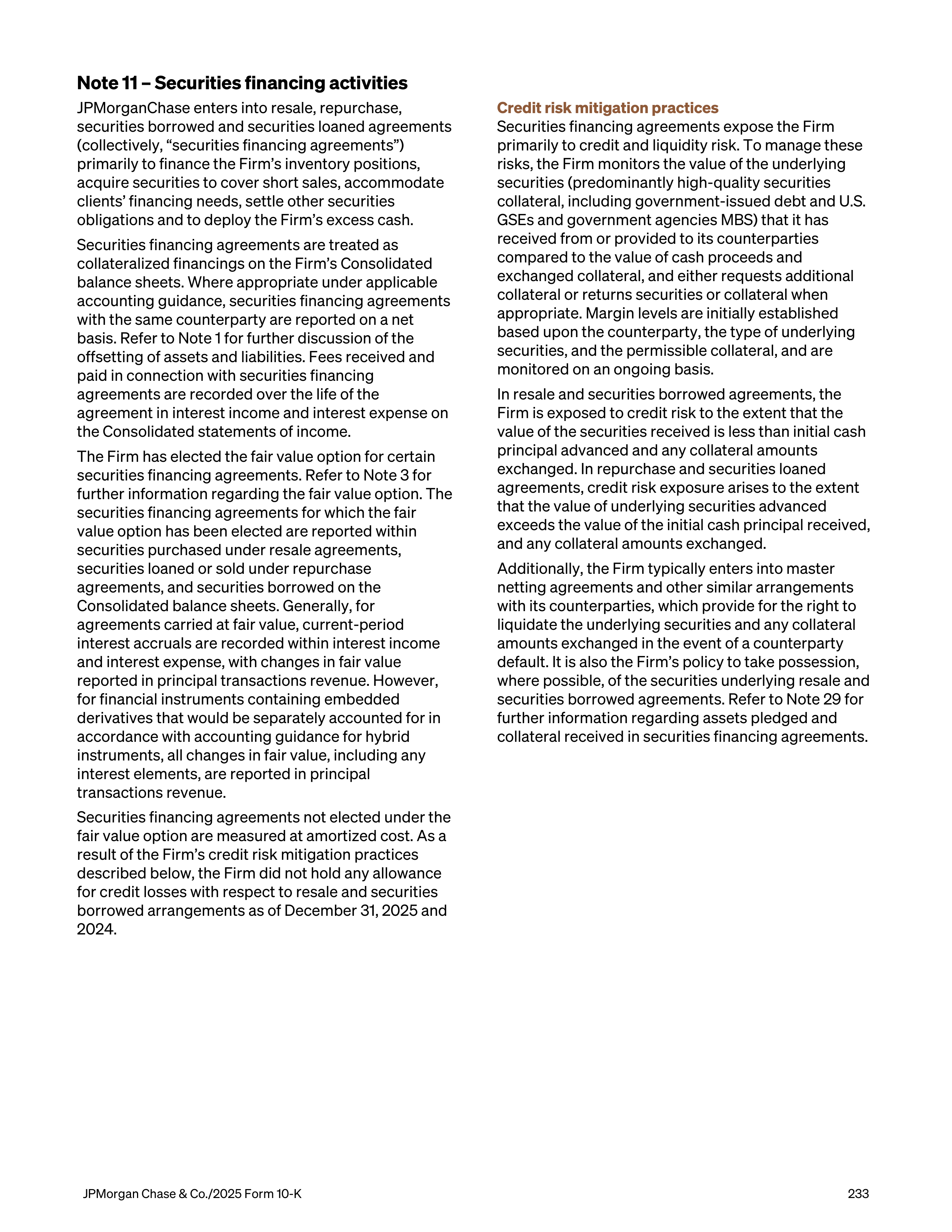 JPMorgan Chase Annual Report — page 265