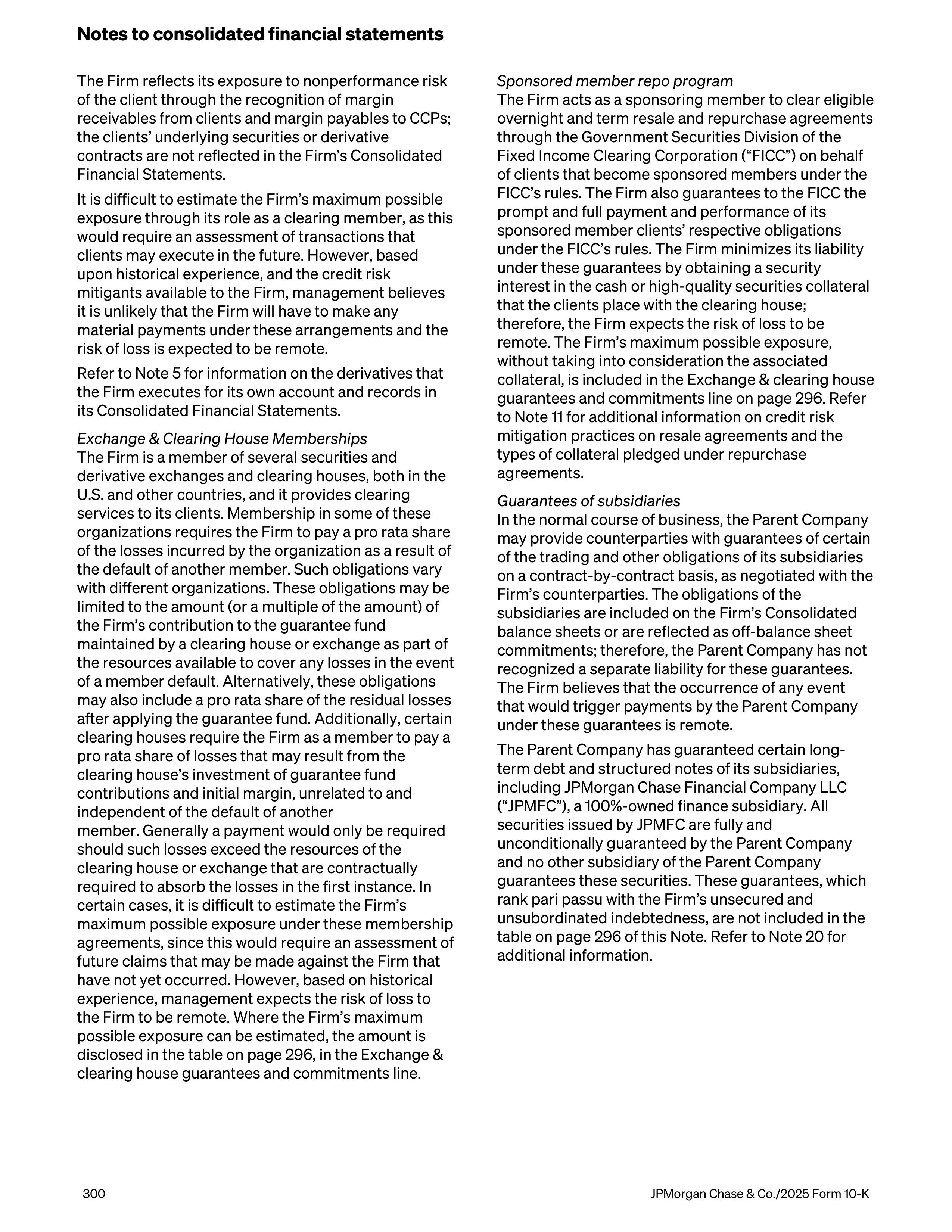 JPMorgan Chase Annual Report — page 332