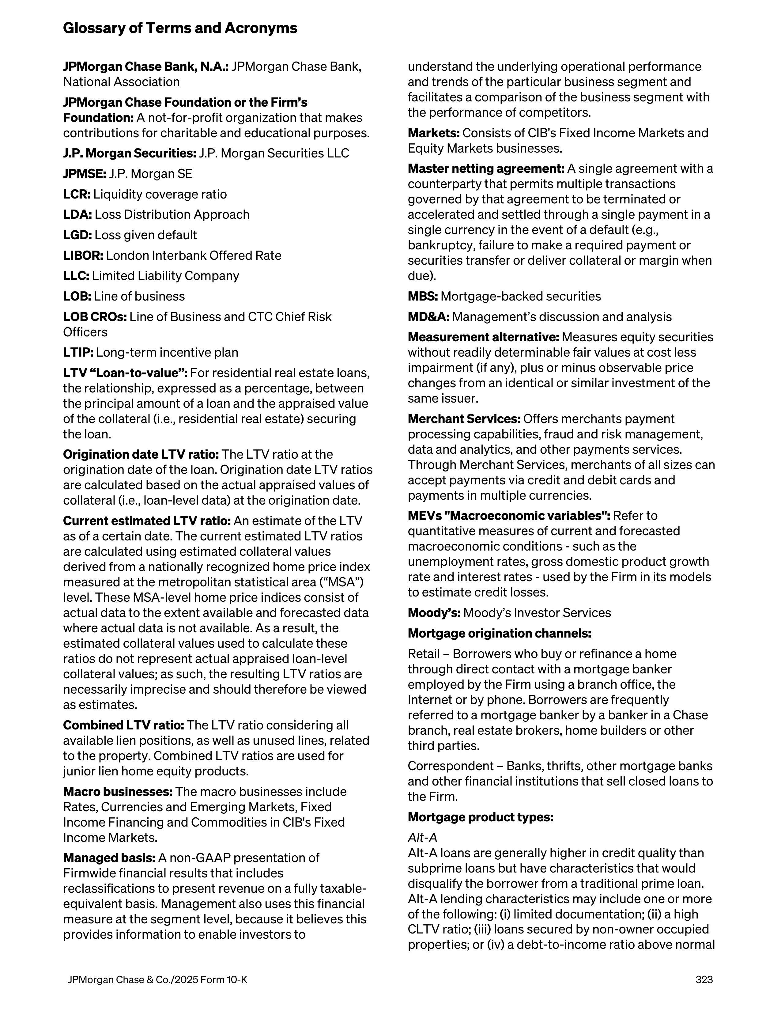 JPMorgan Chase Annual Report — page 355