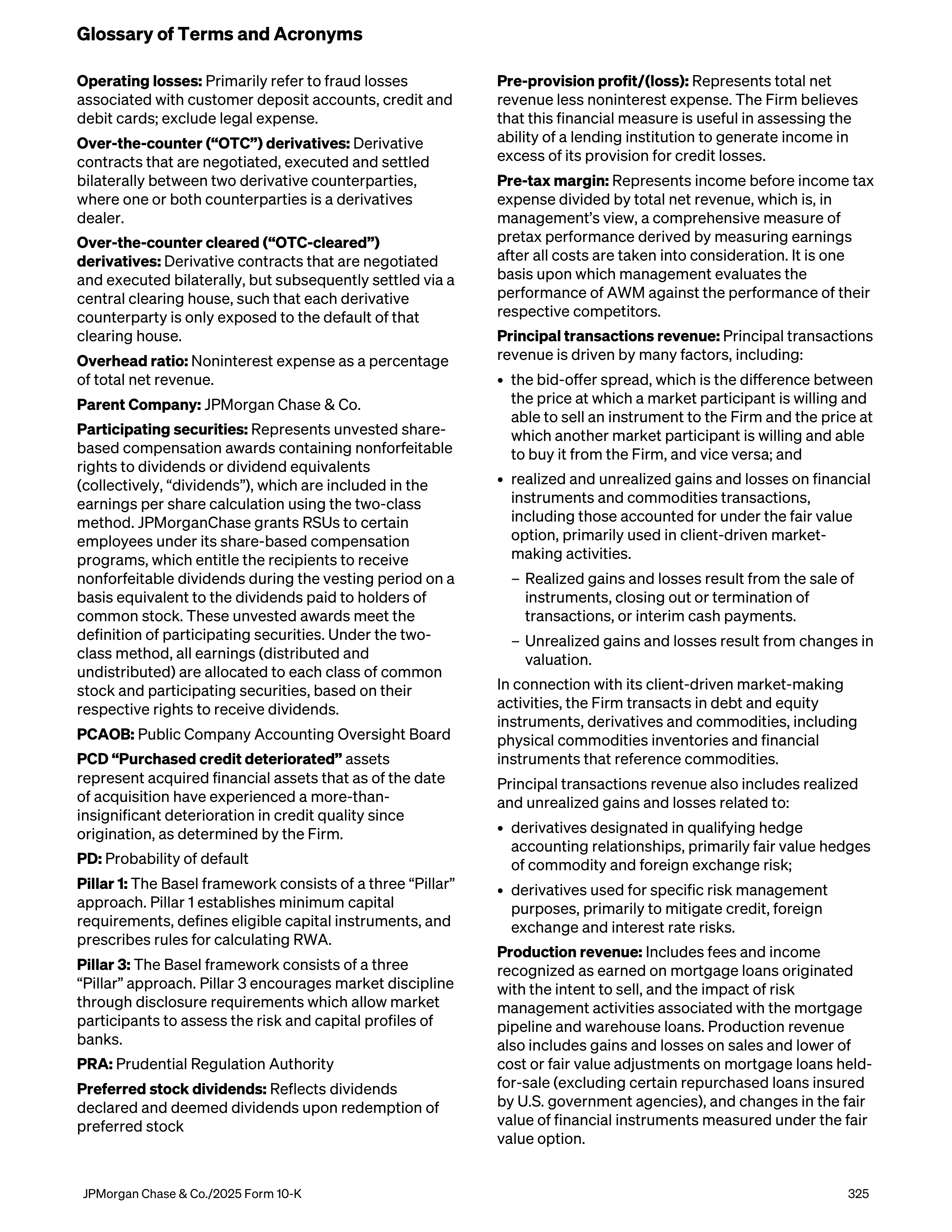 JPMorgan Chase Annual Report — page 357