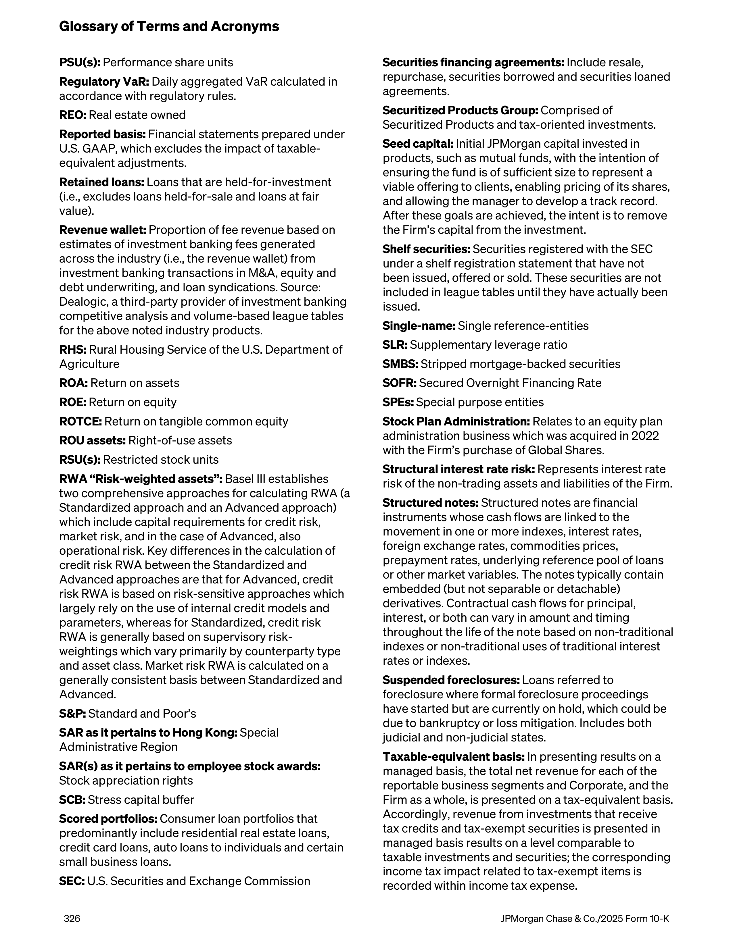 JPMorgan Chase Annual Report — page 358