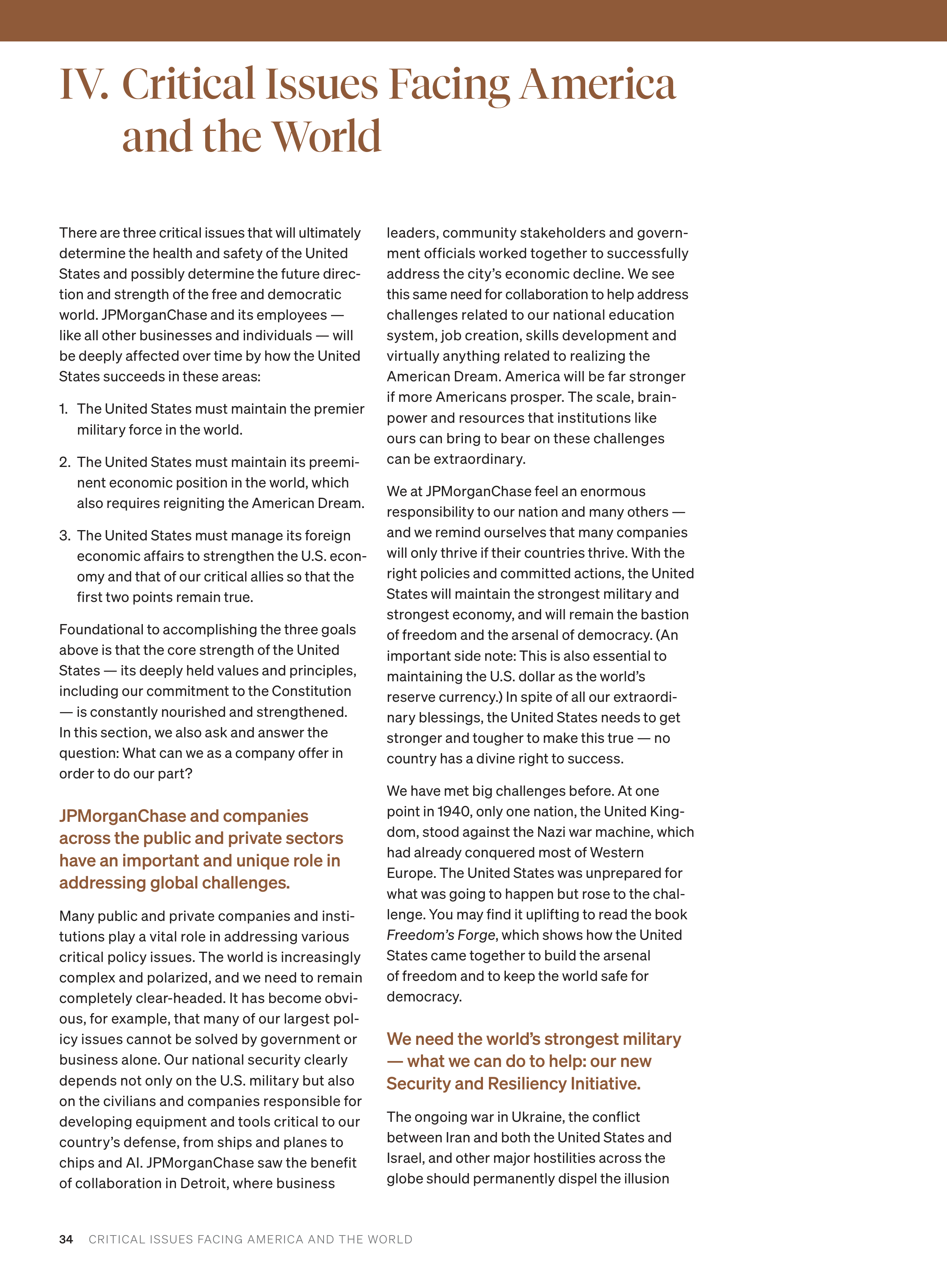JPMorgan Chase Annual Report — page 36