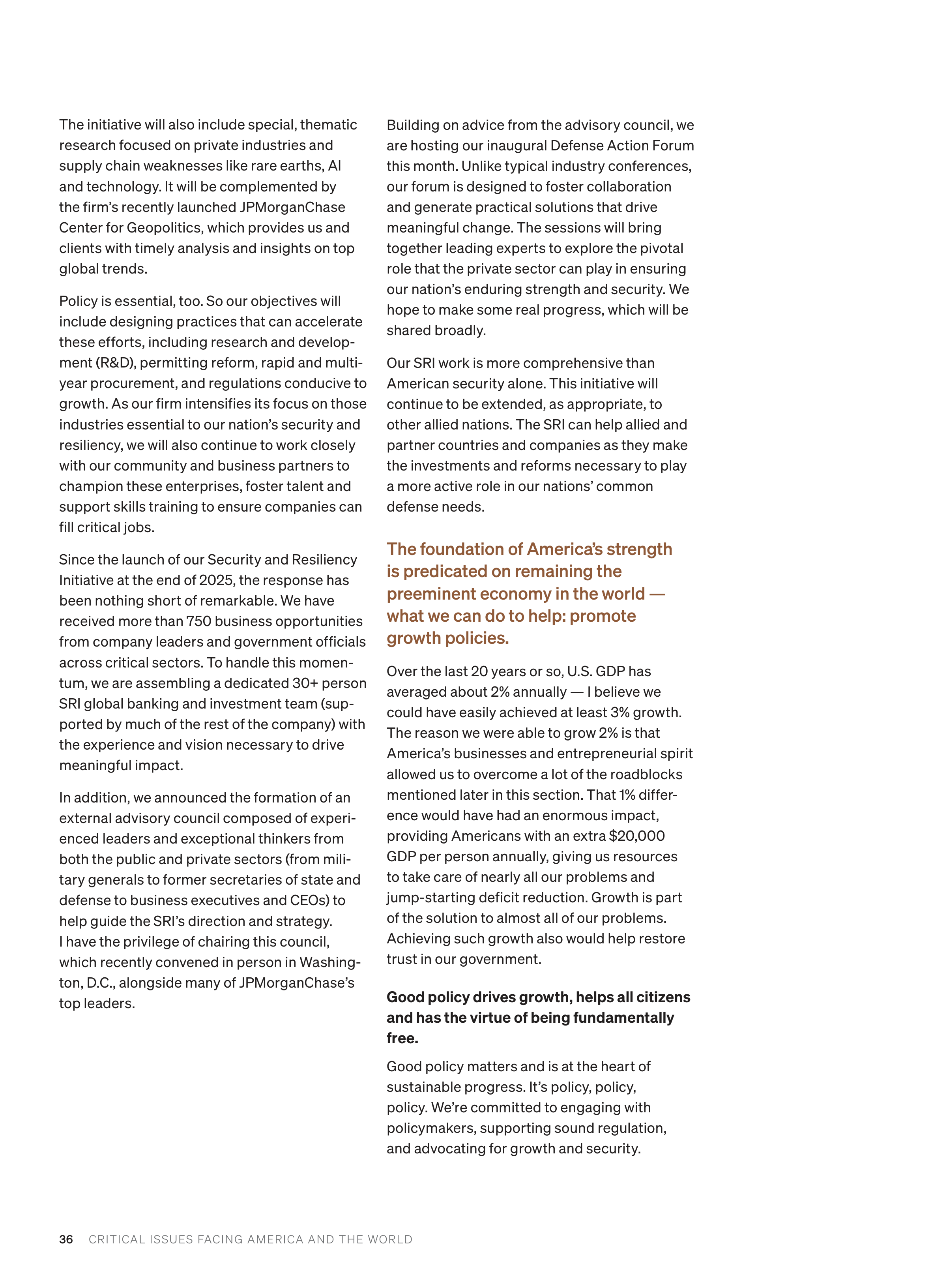 JPMorgan Chase Annual Report — page 38