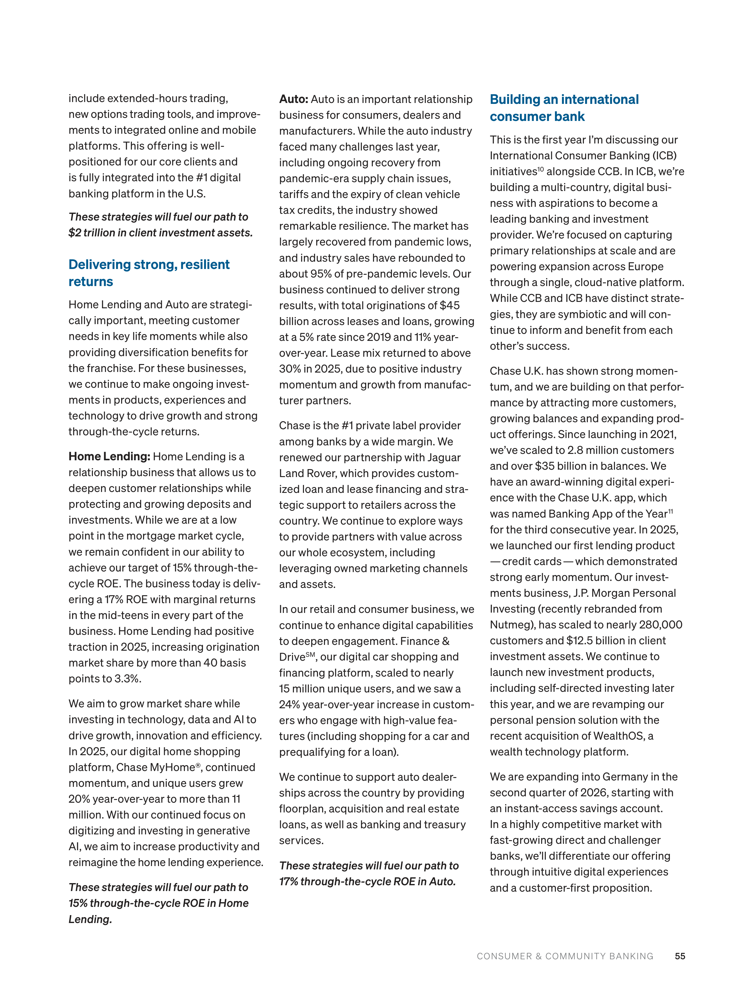 JPMorgan Chase Annual Report — page 57