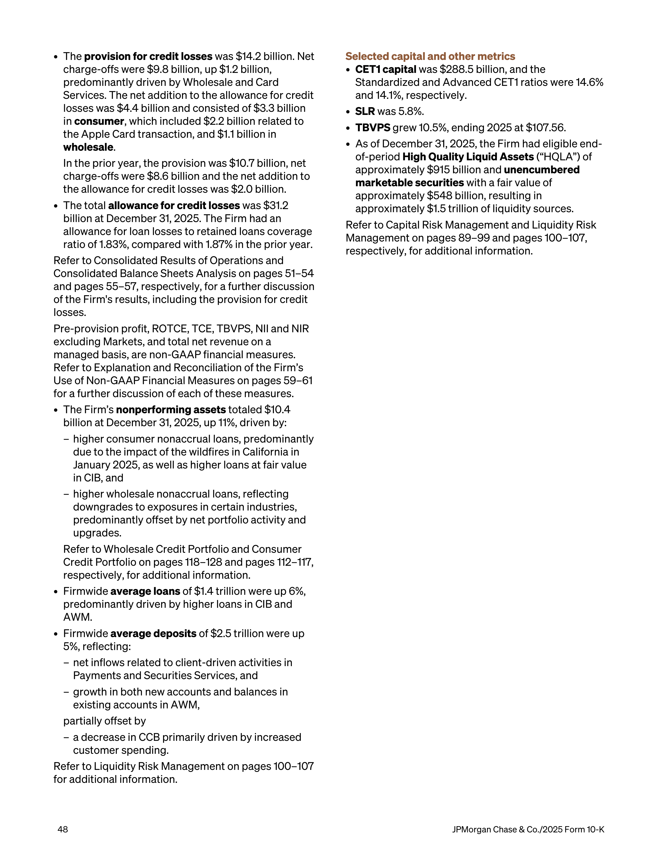 JPMorgan Chase Annual Report — page 80