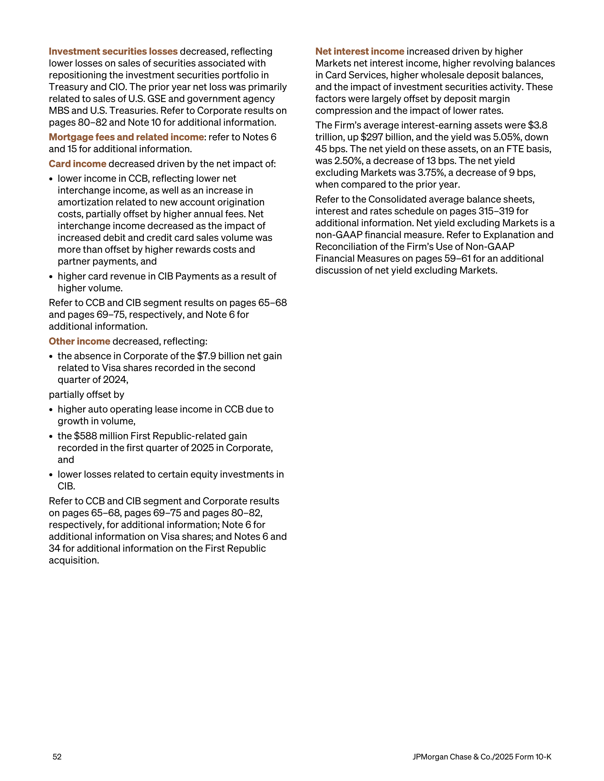 JPMorgan Chase Annual Report — page 84