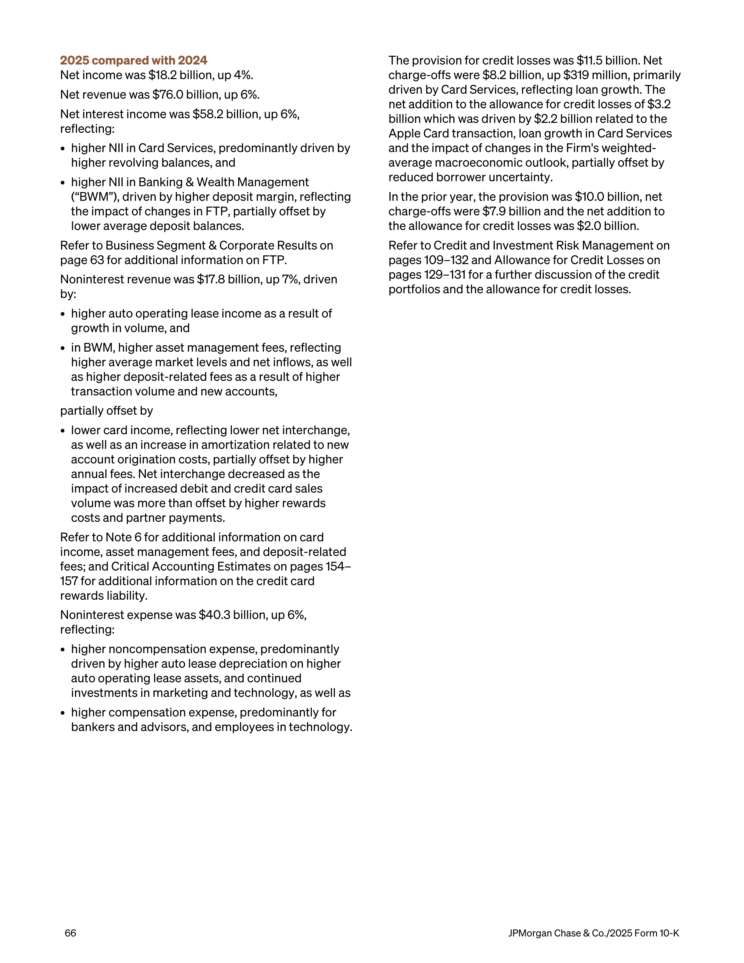 JPMorgan Chase Annual Report — page 98