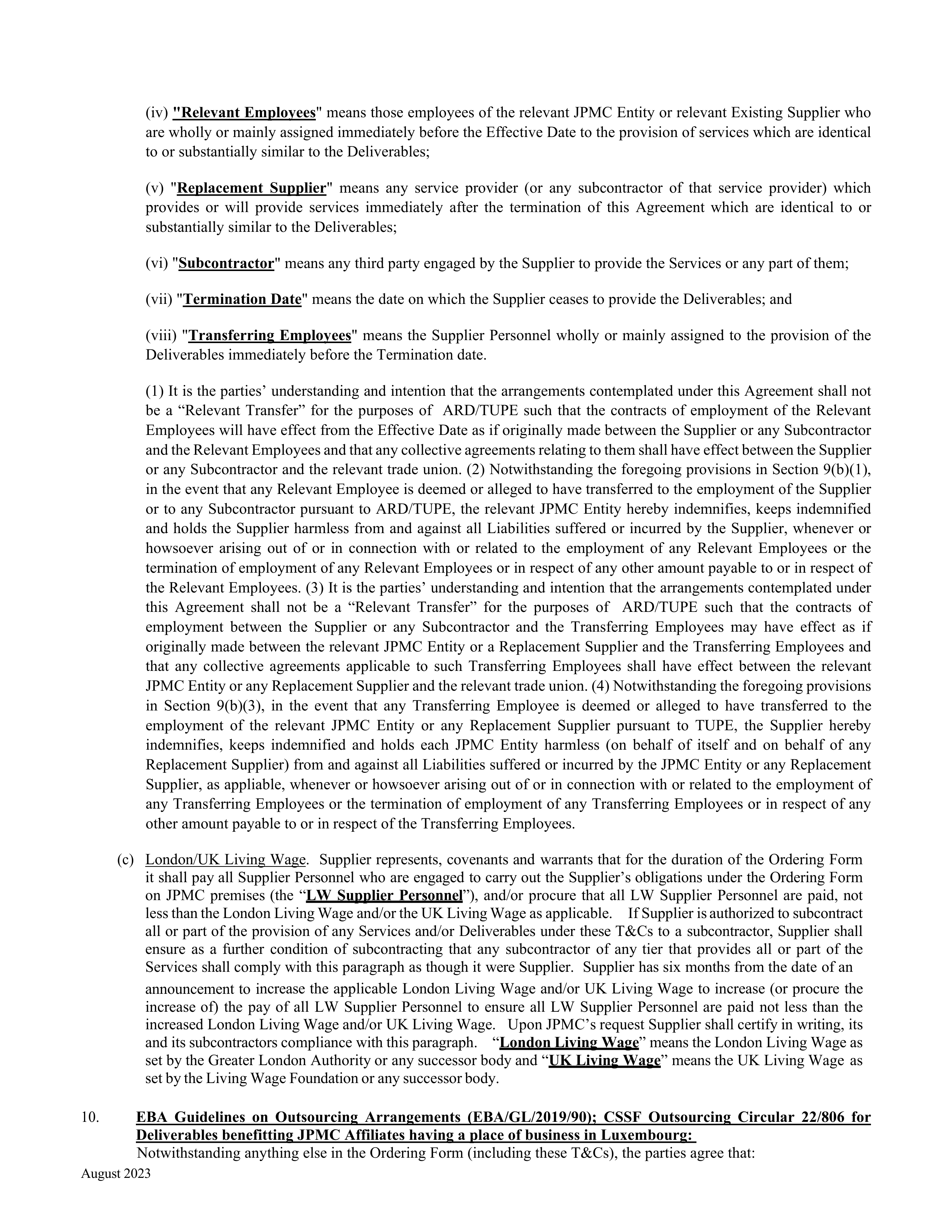 JPMorgan Chase & Co Purchase Order — page 10