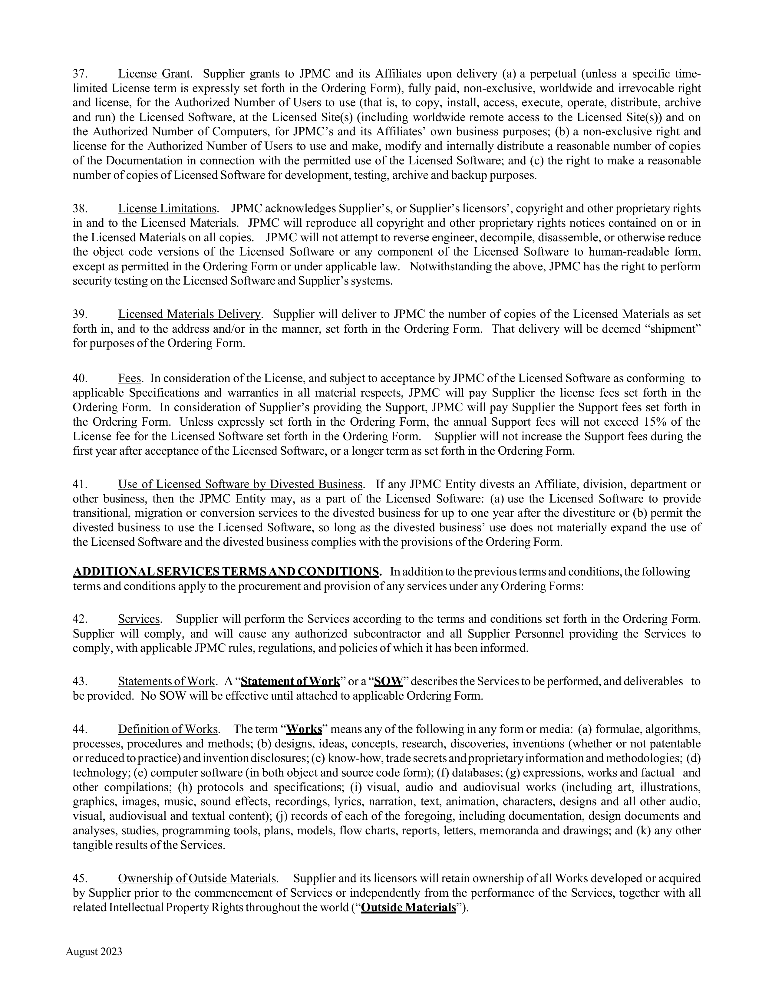 JPMorgan Chase & Co Purchase Order — page 6