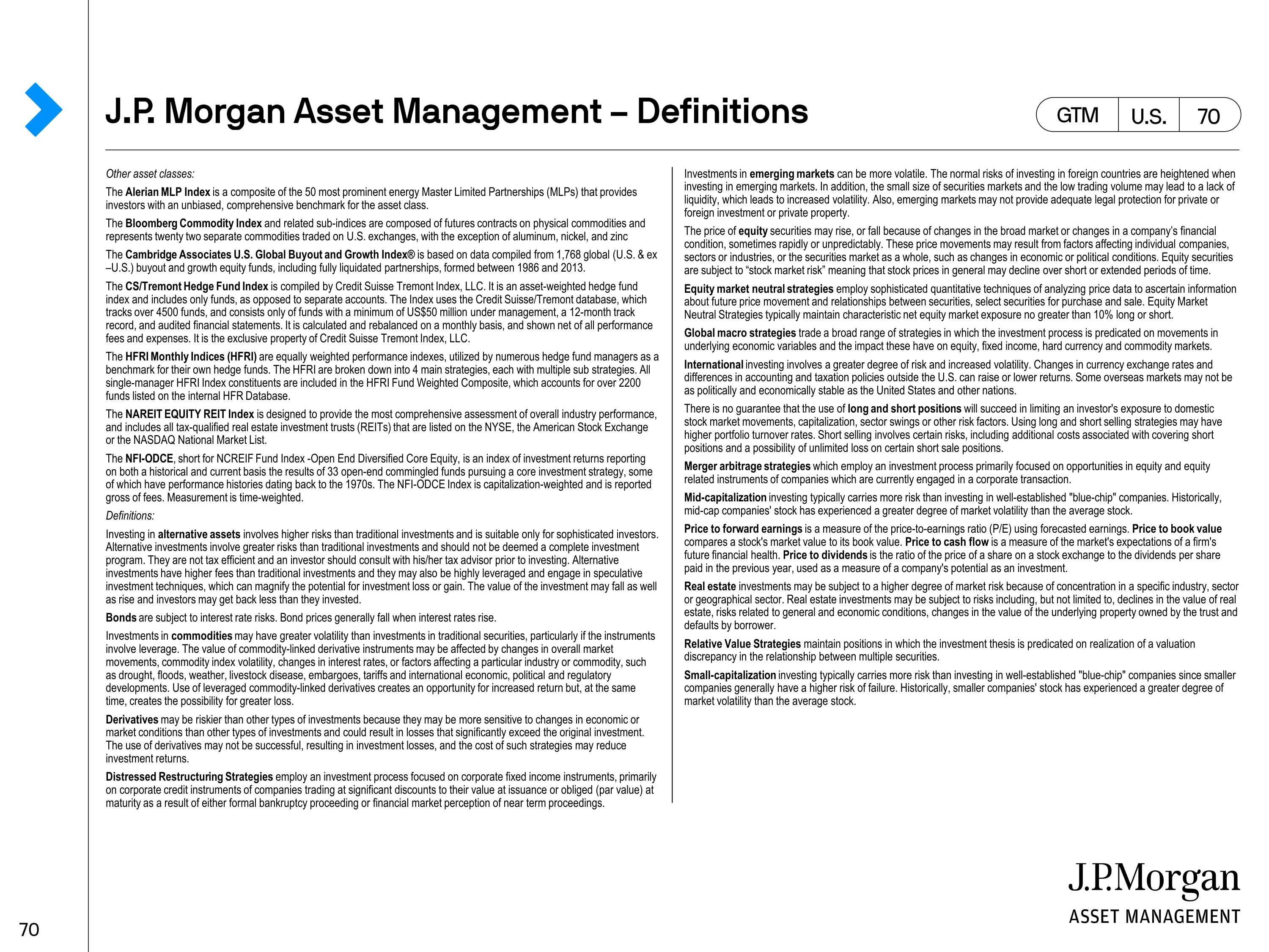 JPMorgan Chase Guide to Markets — page 70