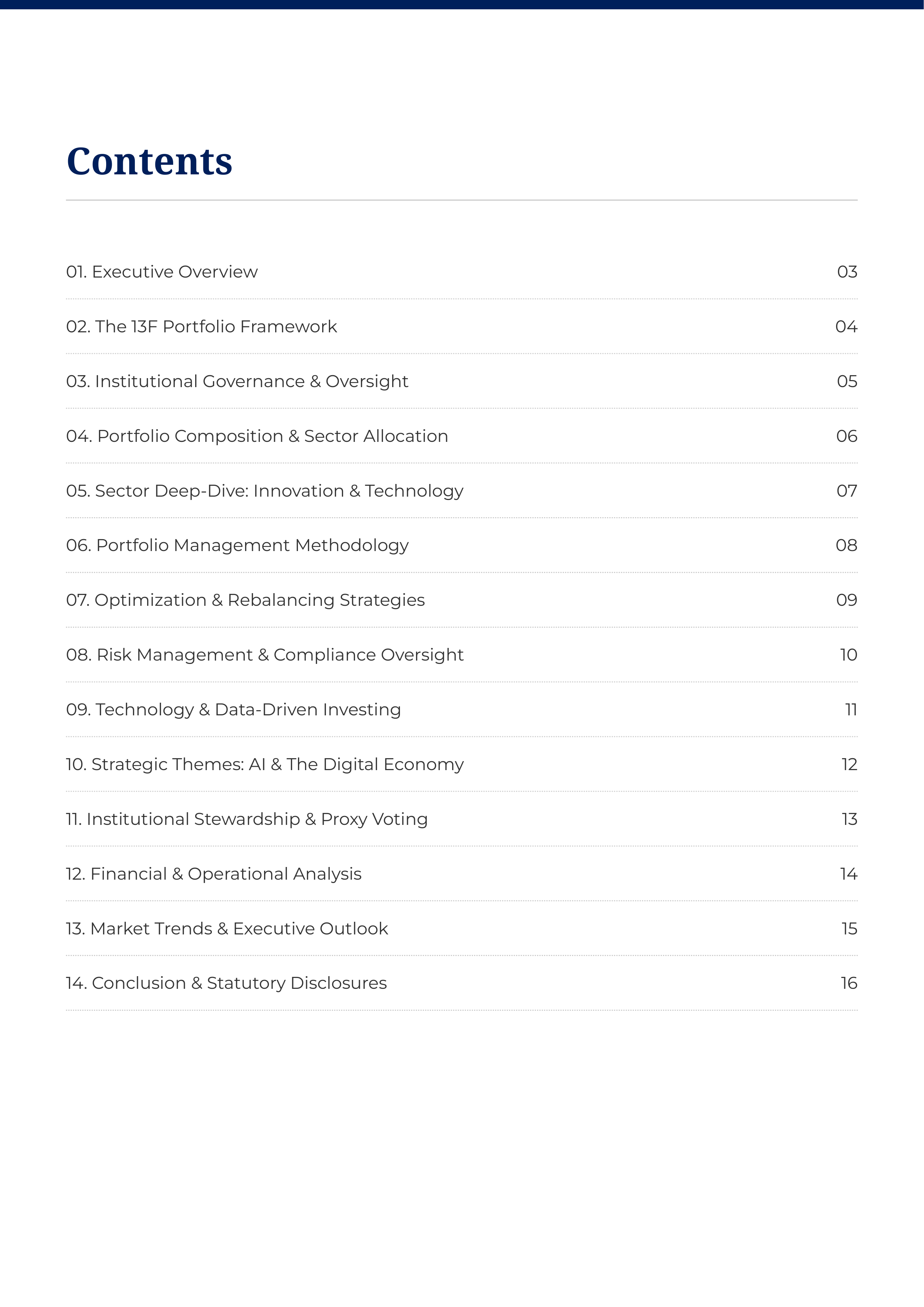 JPMorgan Chase Institutional 13F Public Equities Portfolio — page 2