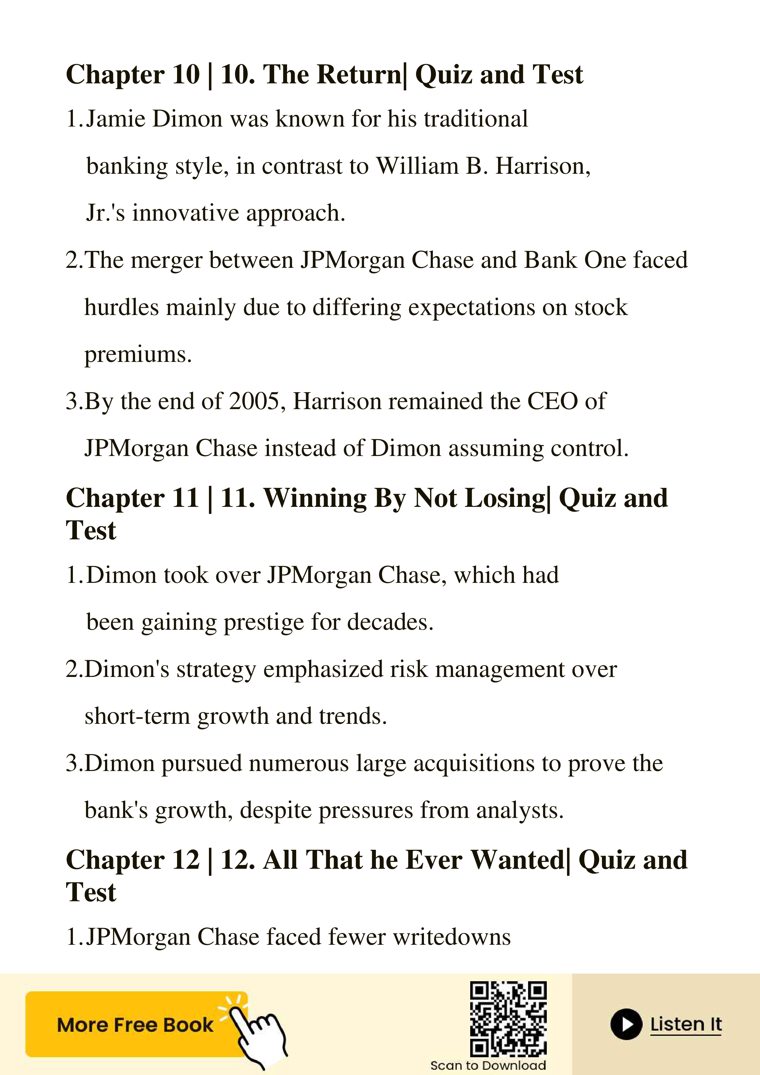 JPMorgan Chase Jamie Dimon Last Man Standing Biography — page 165