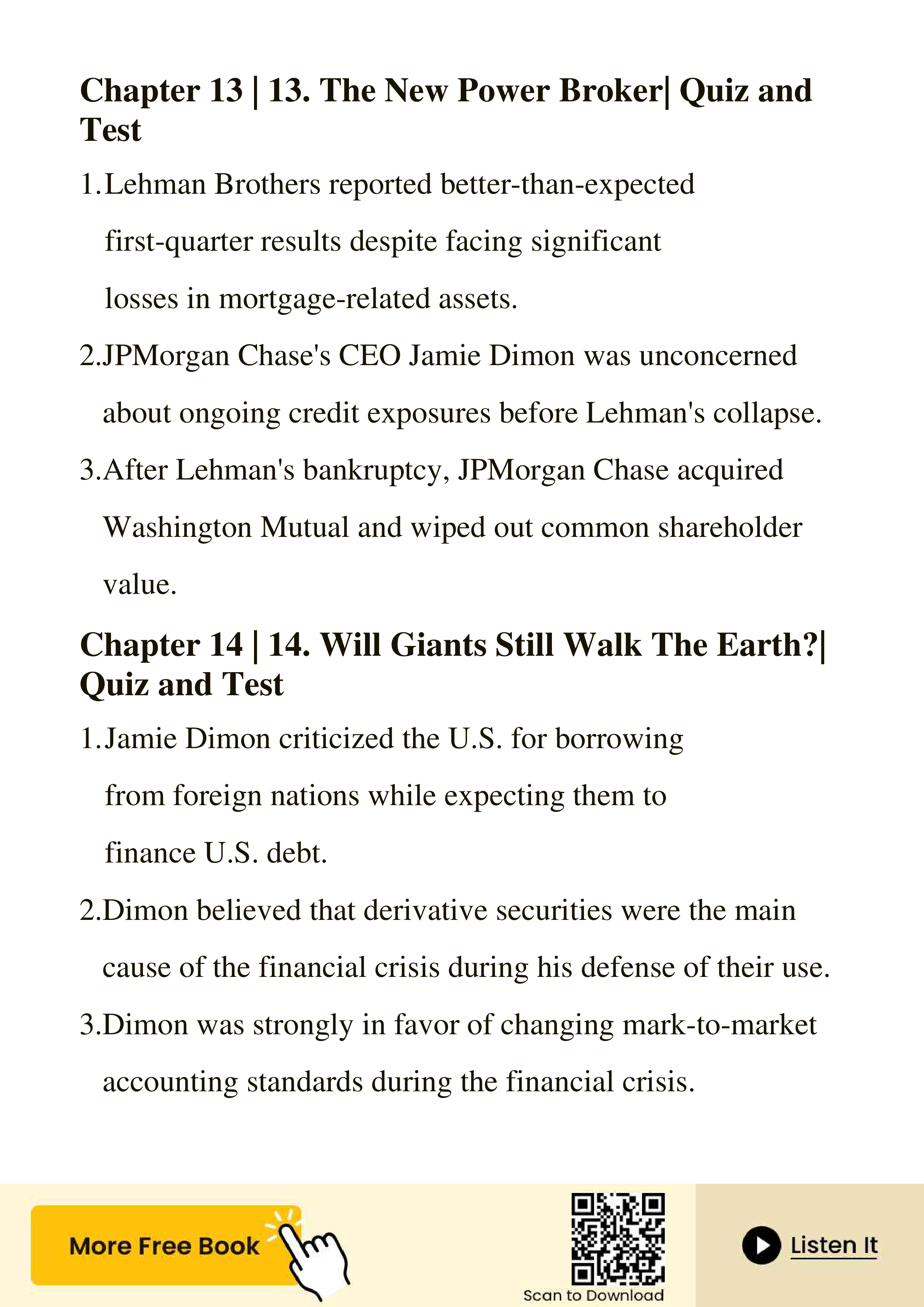 JPMorgan Chase Jamie Dimon Last Man Standing Biography — page 168