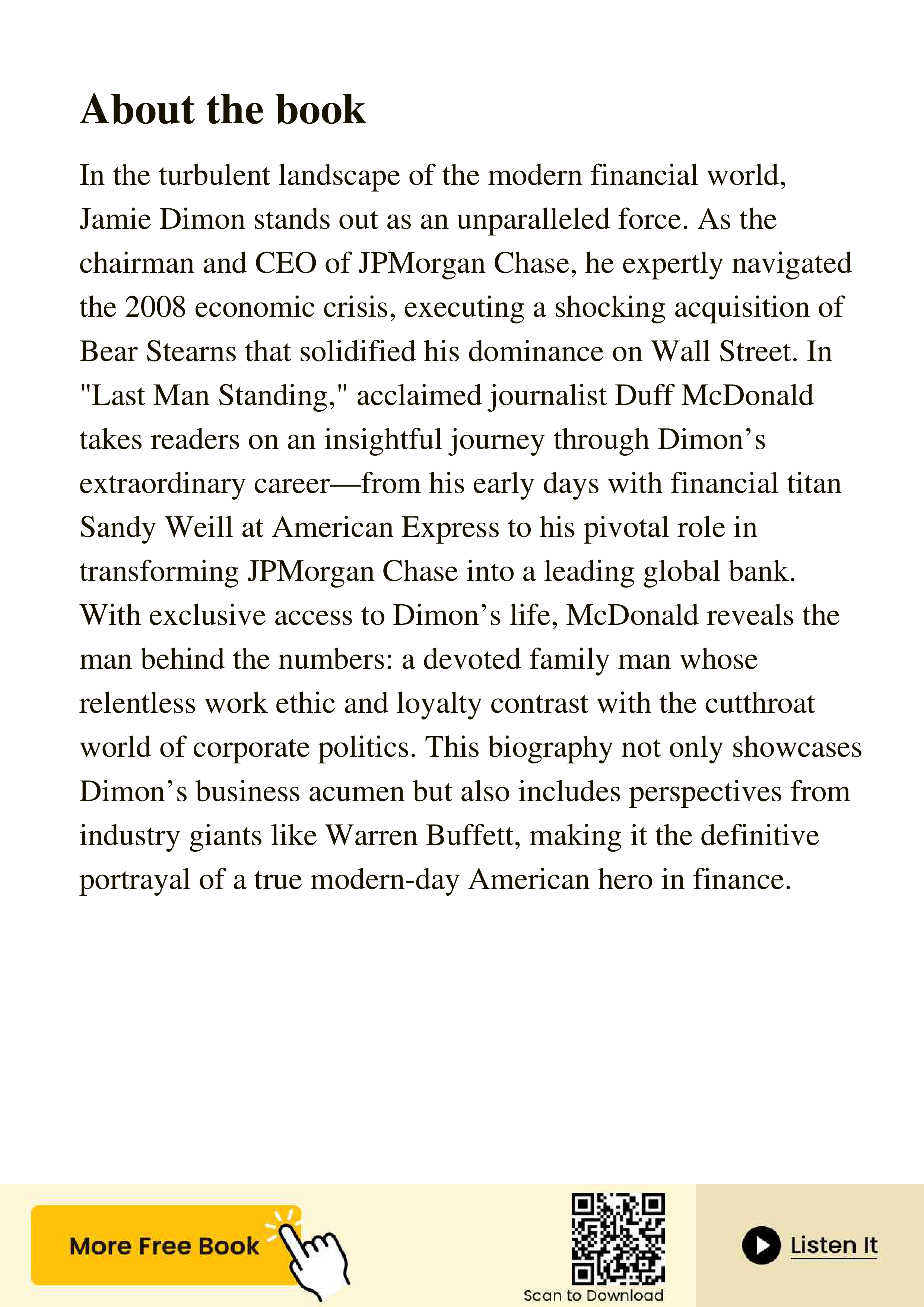 JPMorgan Chase Jamie Dimon Last Man Standing Biography — page 3
