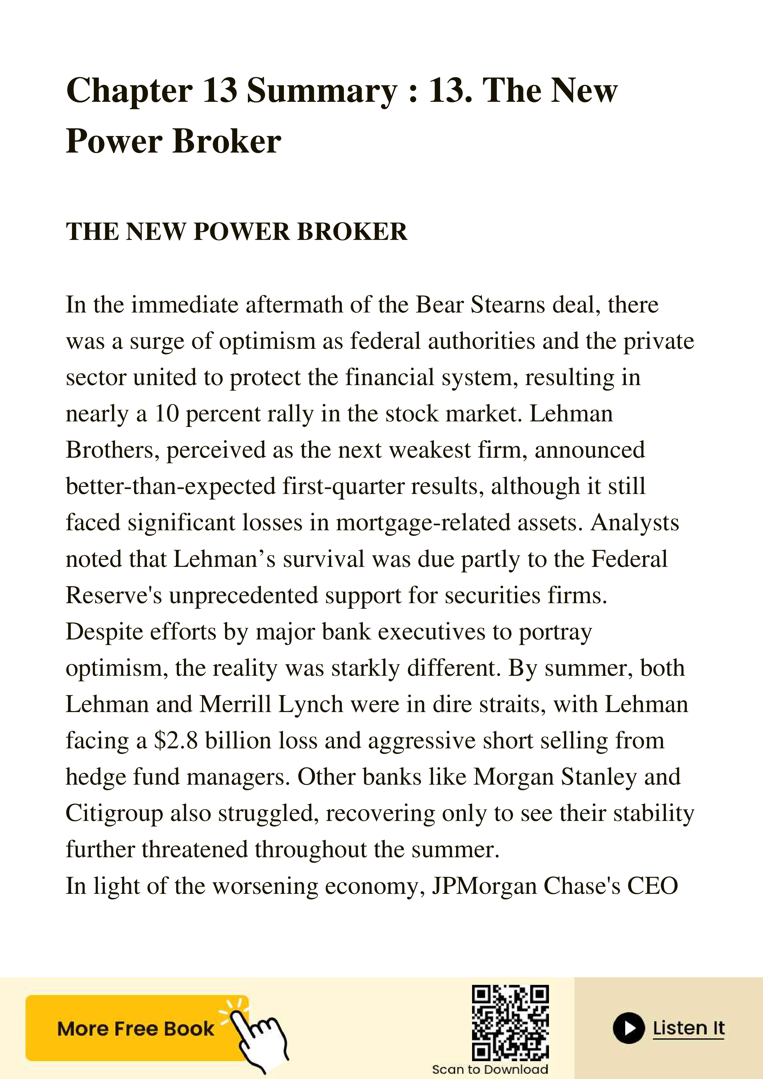 JPMorgan Chase Jamie Dimon Last Man Standing Biography — page 56