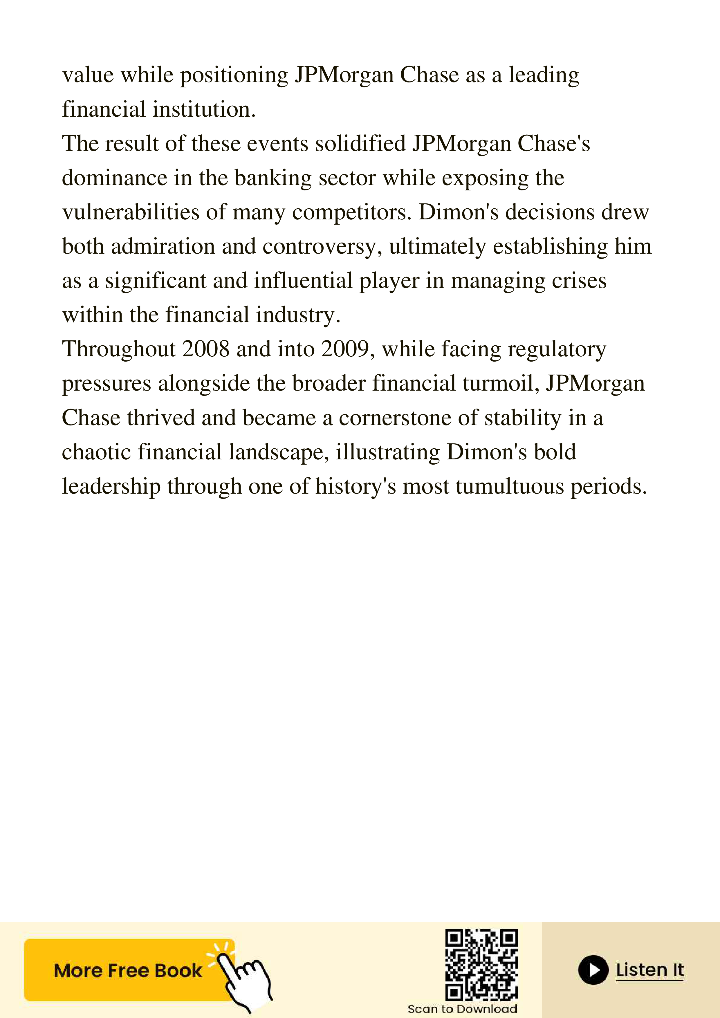 JPMorgan Chase Jamie Dimon Last Man Standing Biography — page 58