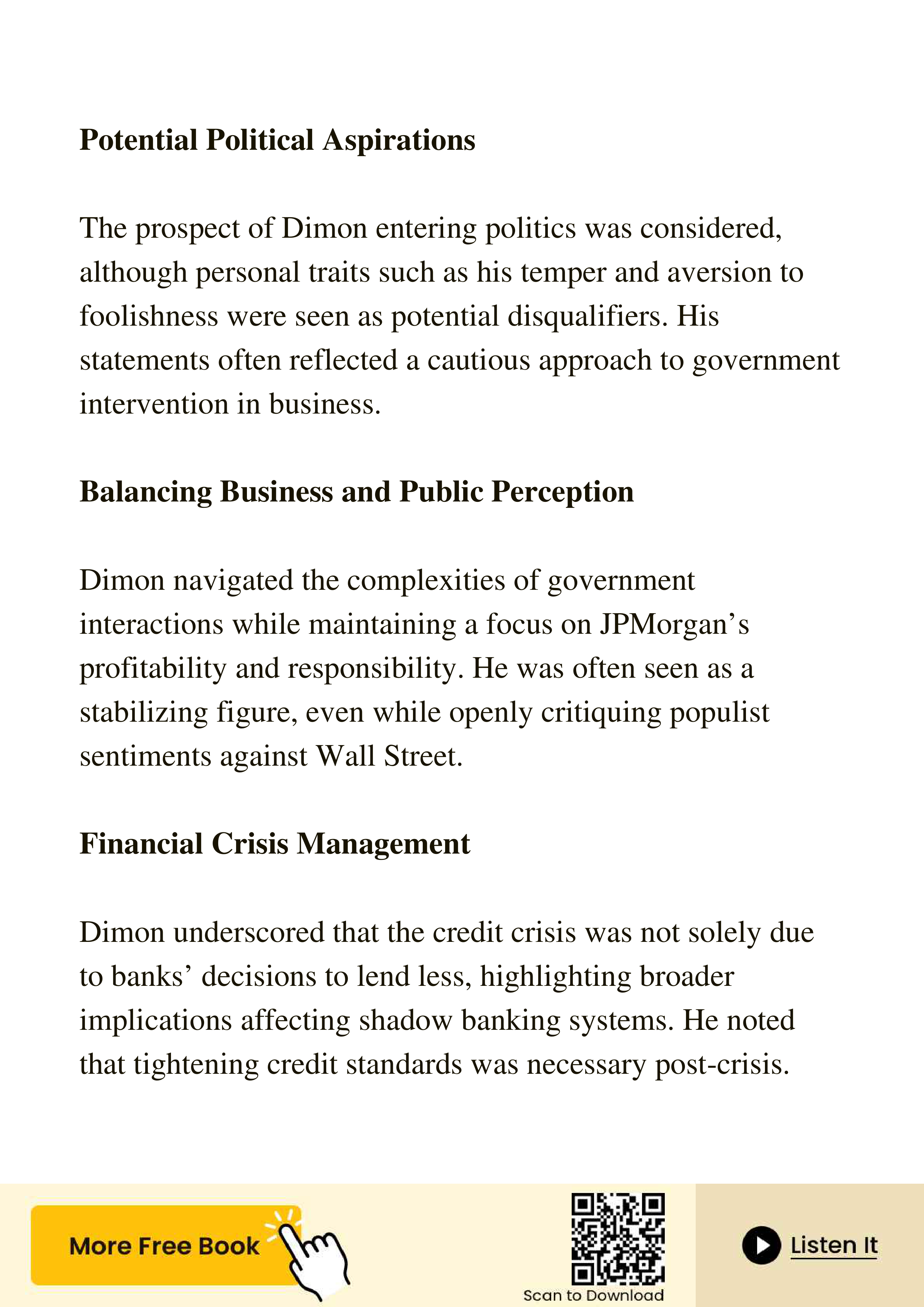 JPMorgan Chase Jamie Dimon Last Man Standing Biography — page 61