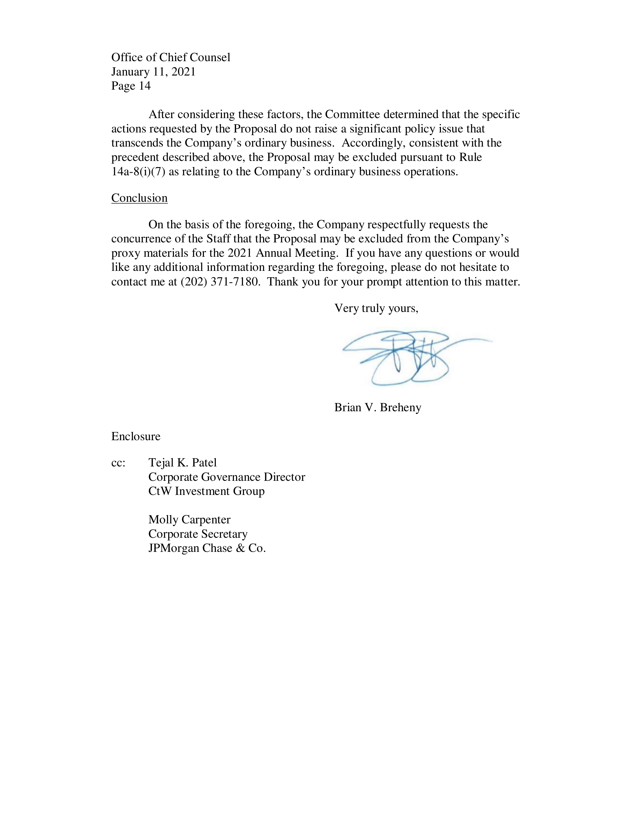 JPMorgan Chase Proposal  — page 14