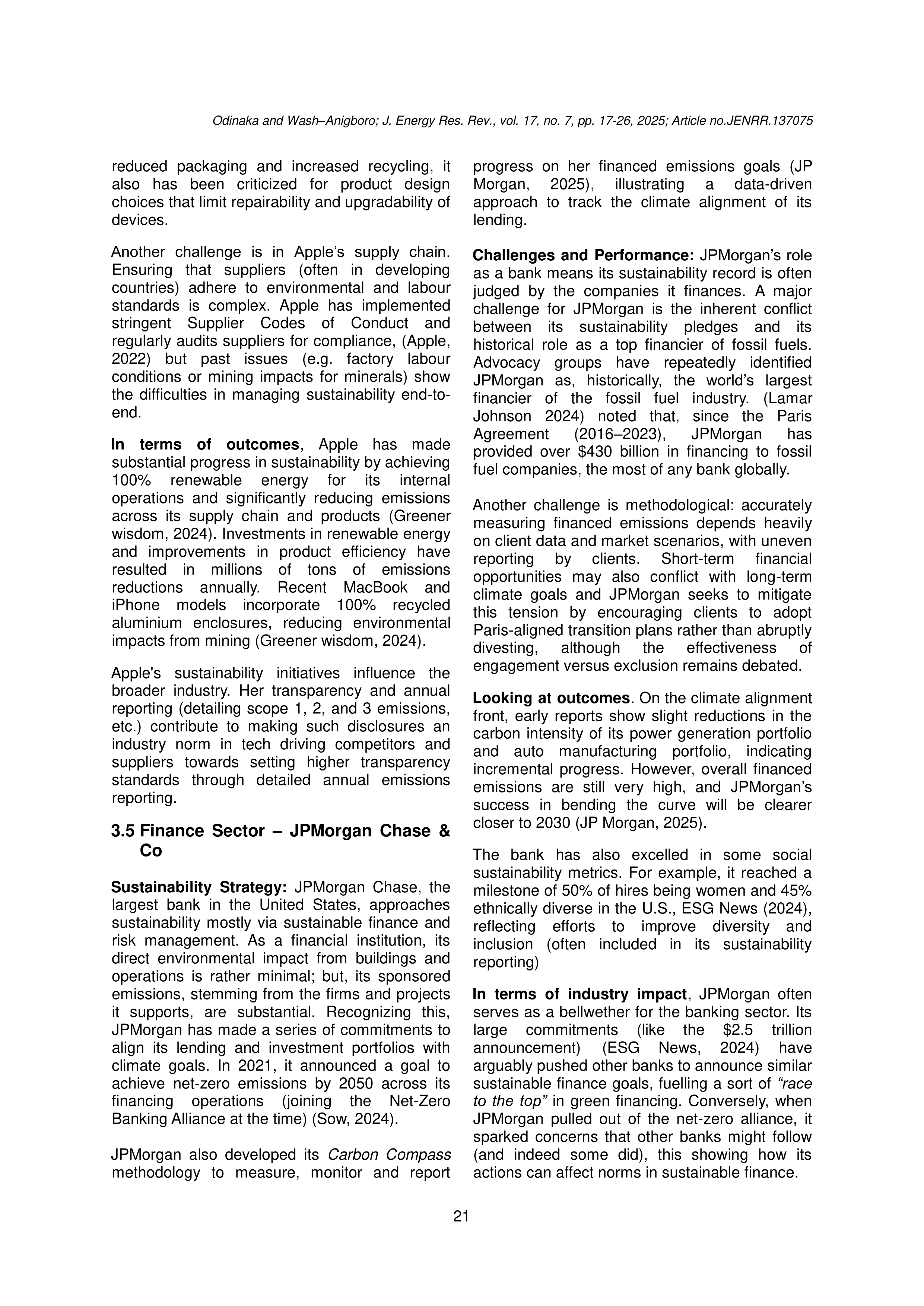 JPMorgan Chase Sustainability Report — page 5