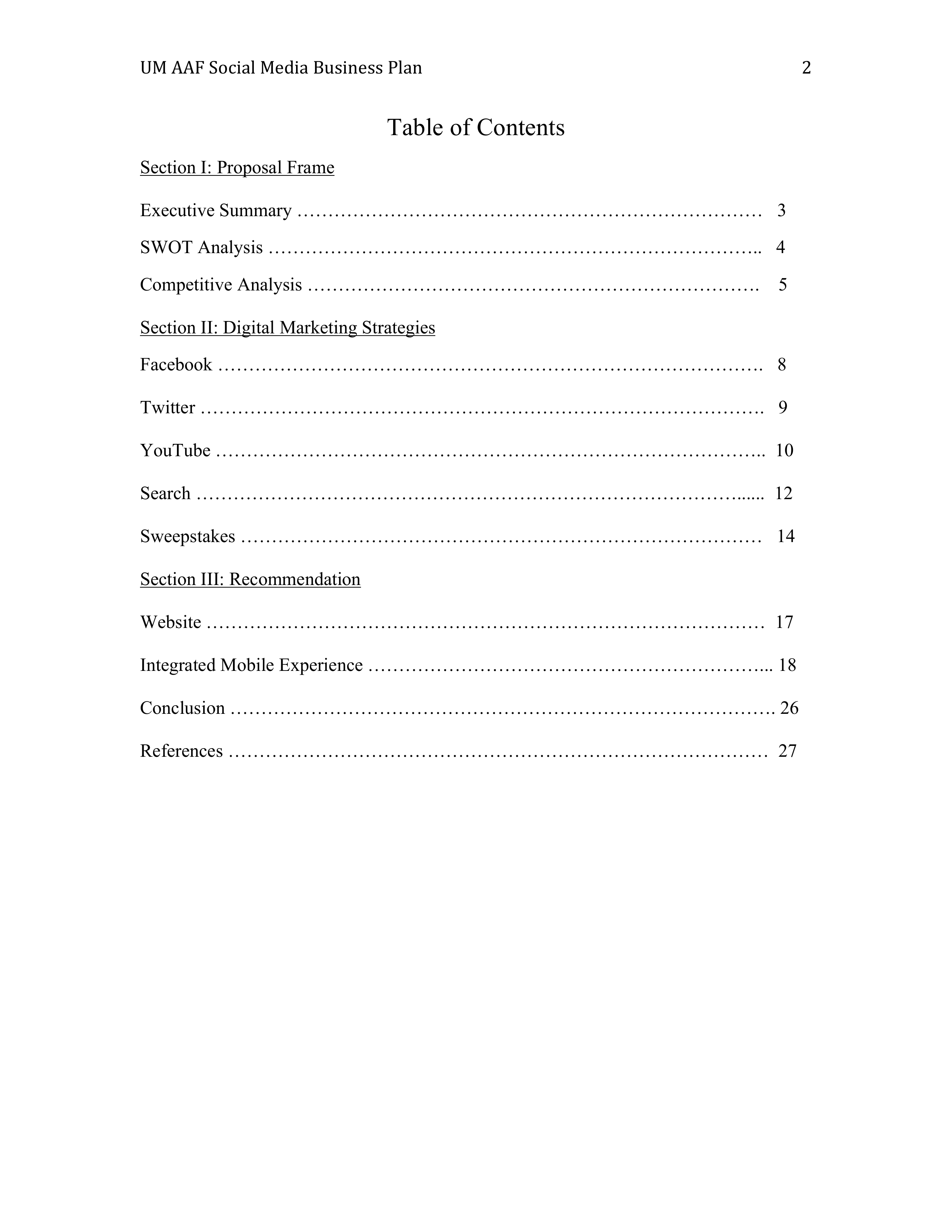 Jackson Business plan  — page 2