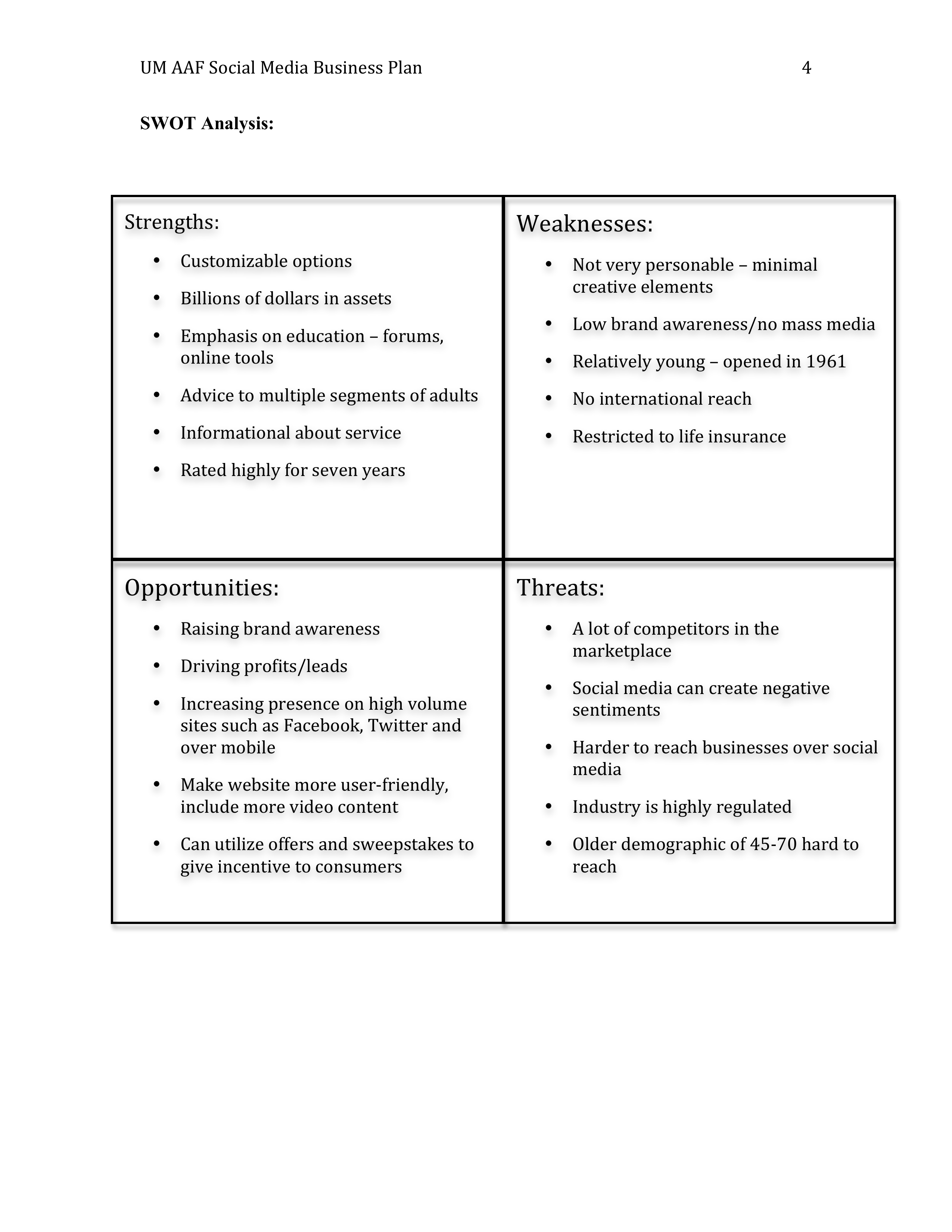 Jackson Business plan  — page 4