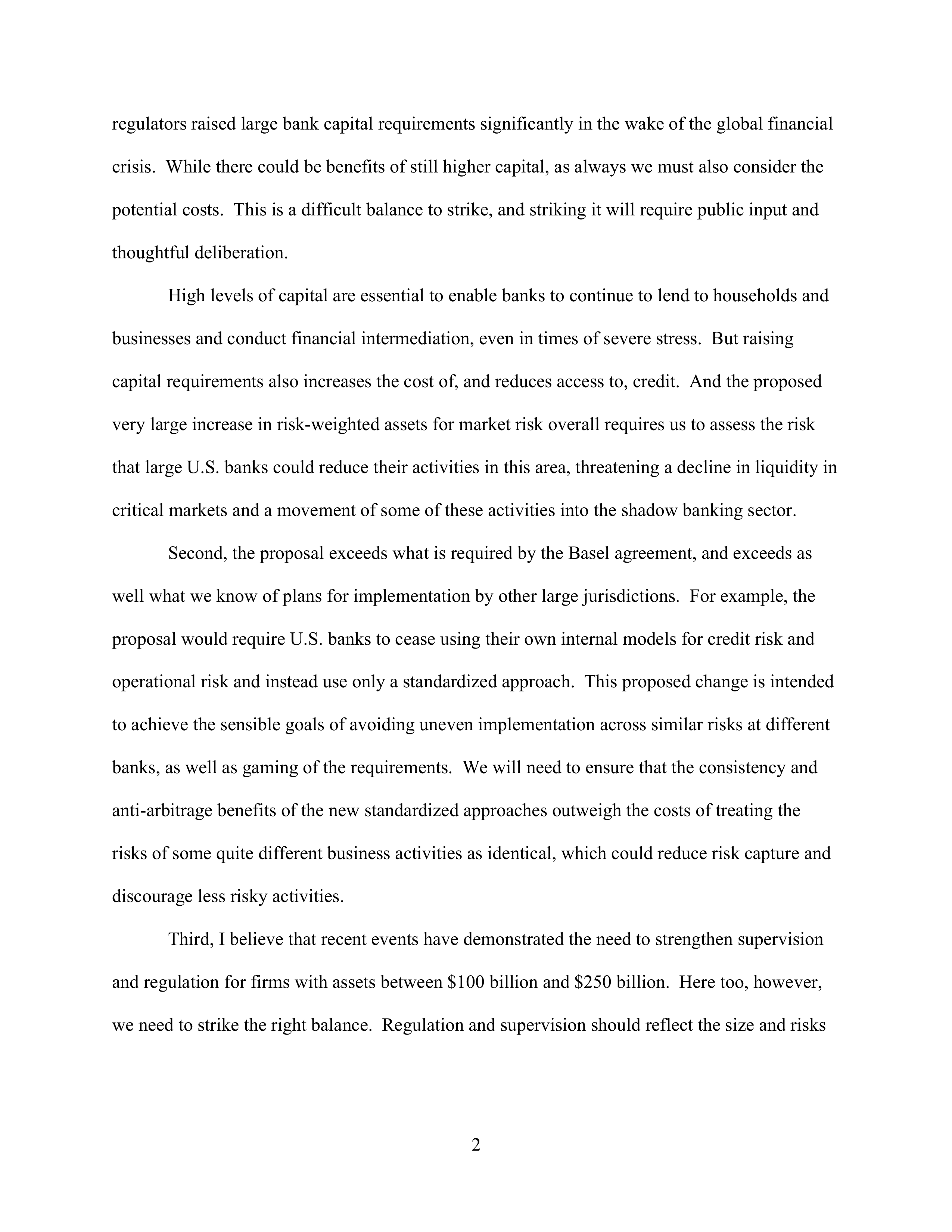 Jerome H. Powell Banking Opening Statement — page 2