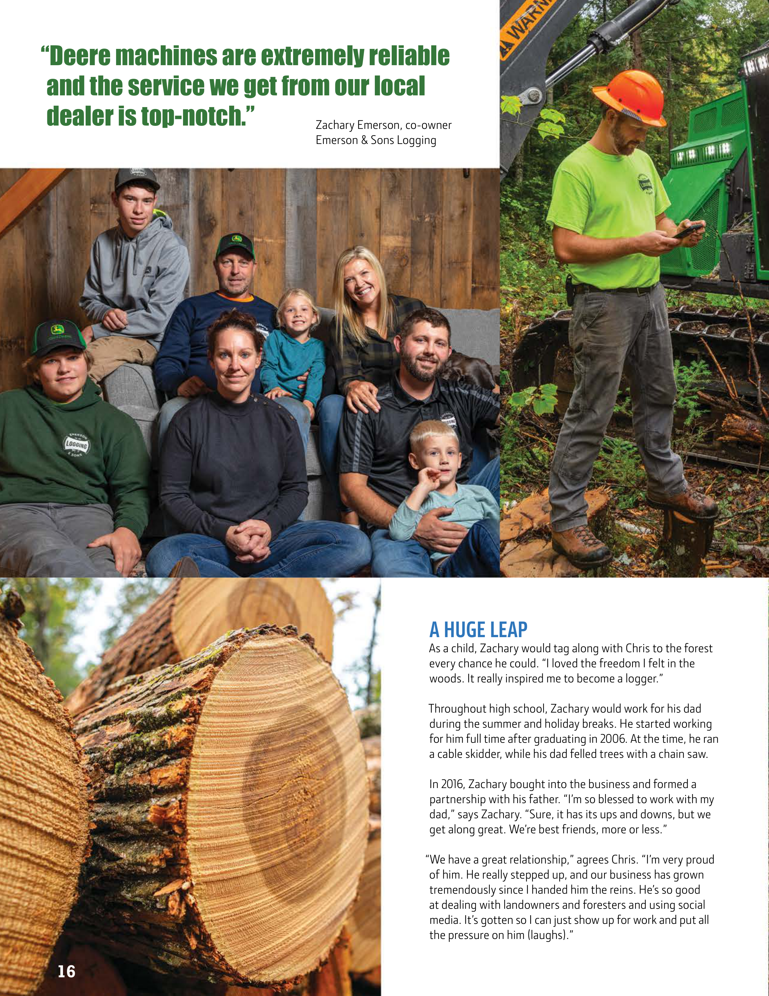 John Deere Forestry Magazine — page 16
