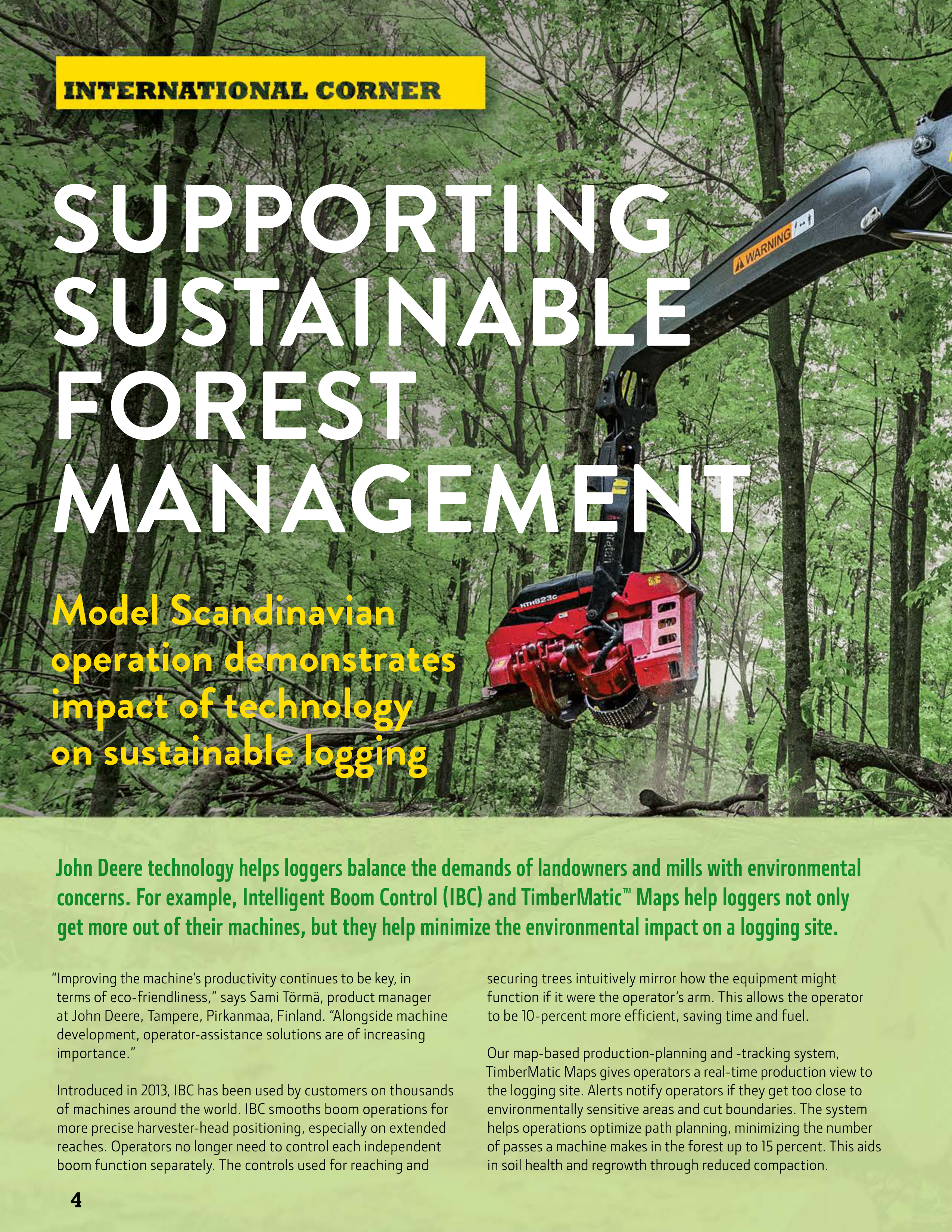 John Deere Forestry Magazine — page 4