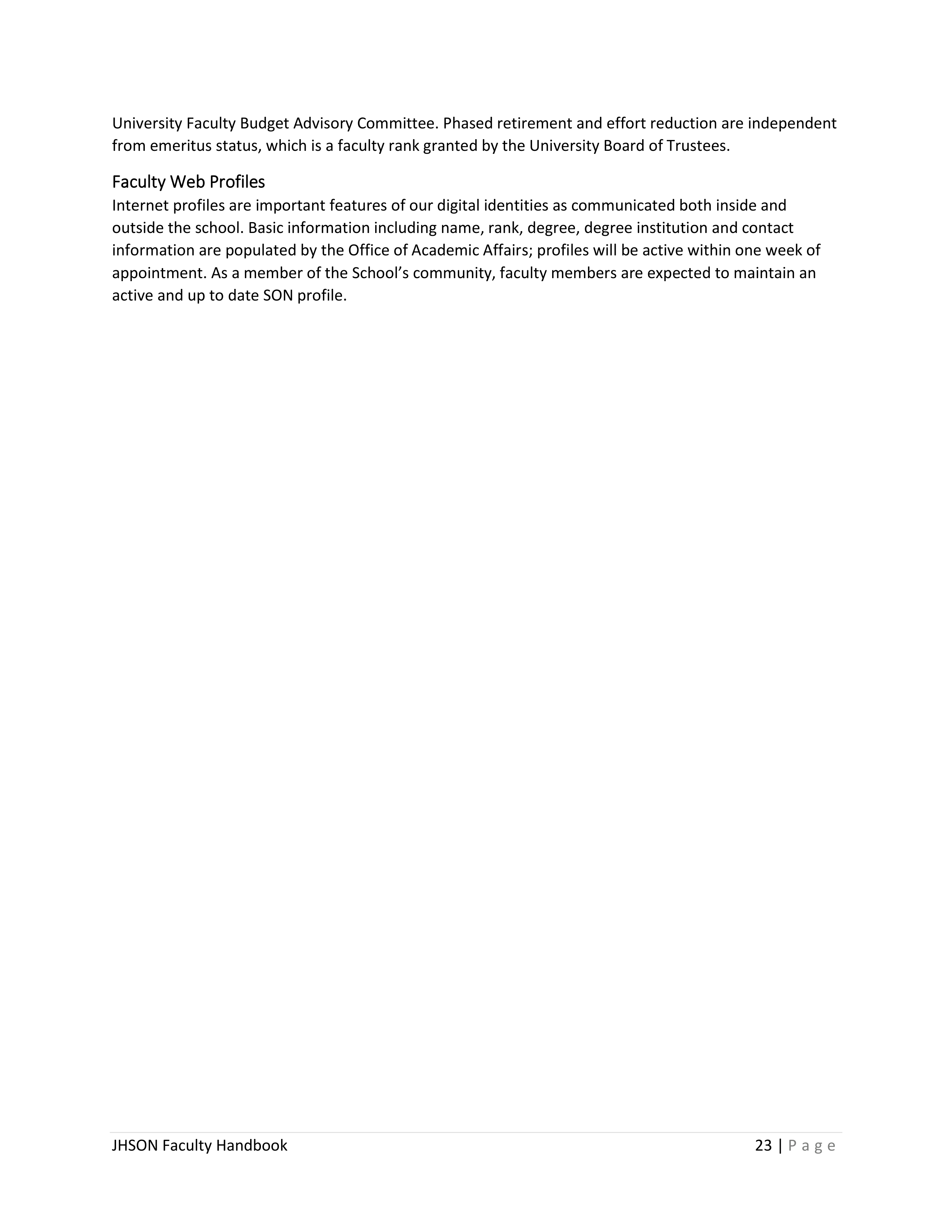 Johns Hopkins University Faculty Handbook — page 24
