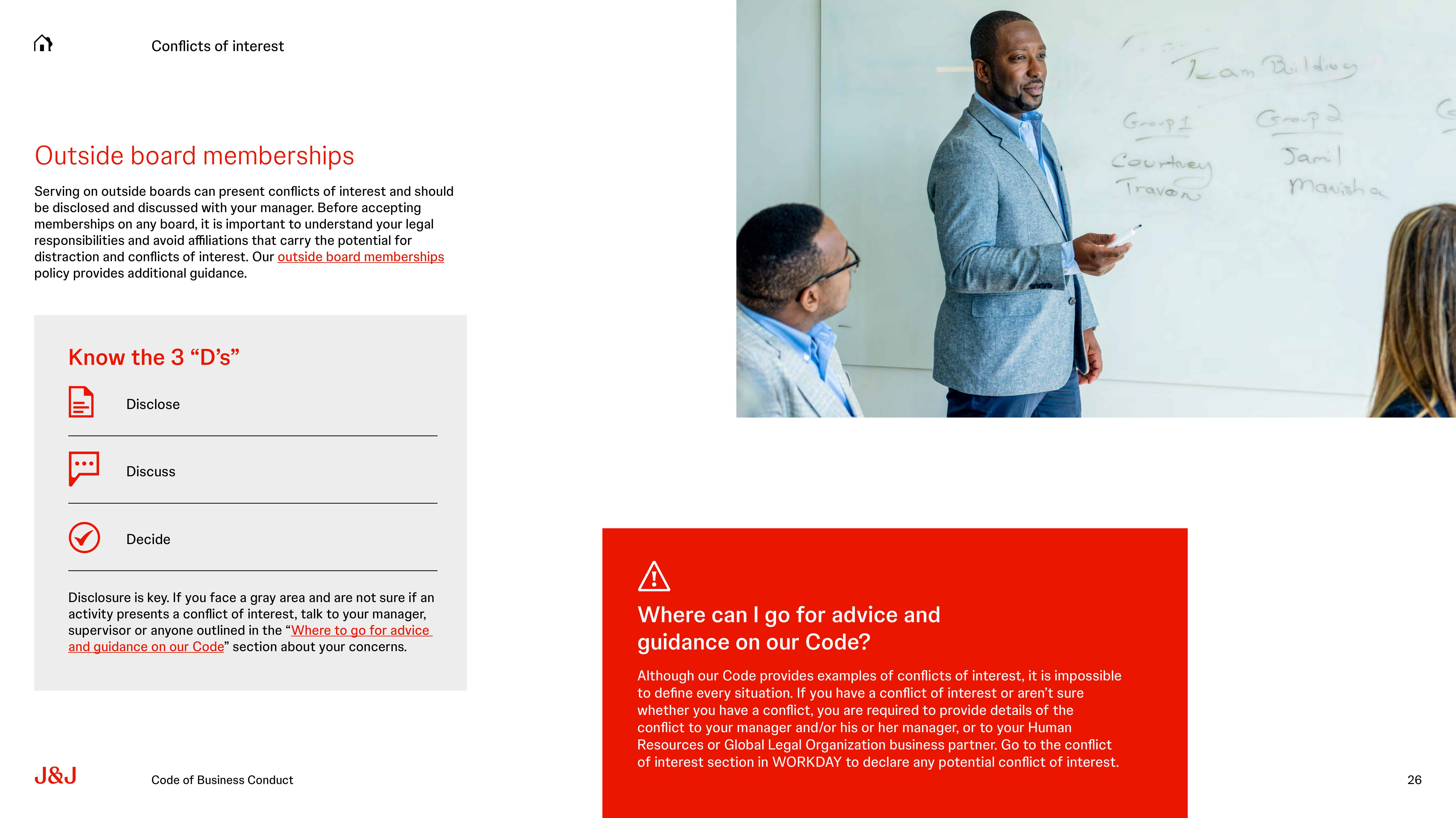 Johnson & Johnson Code of Business Conduct Handbook — page 26