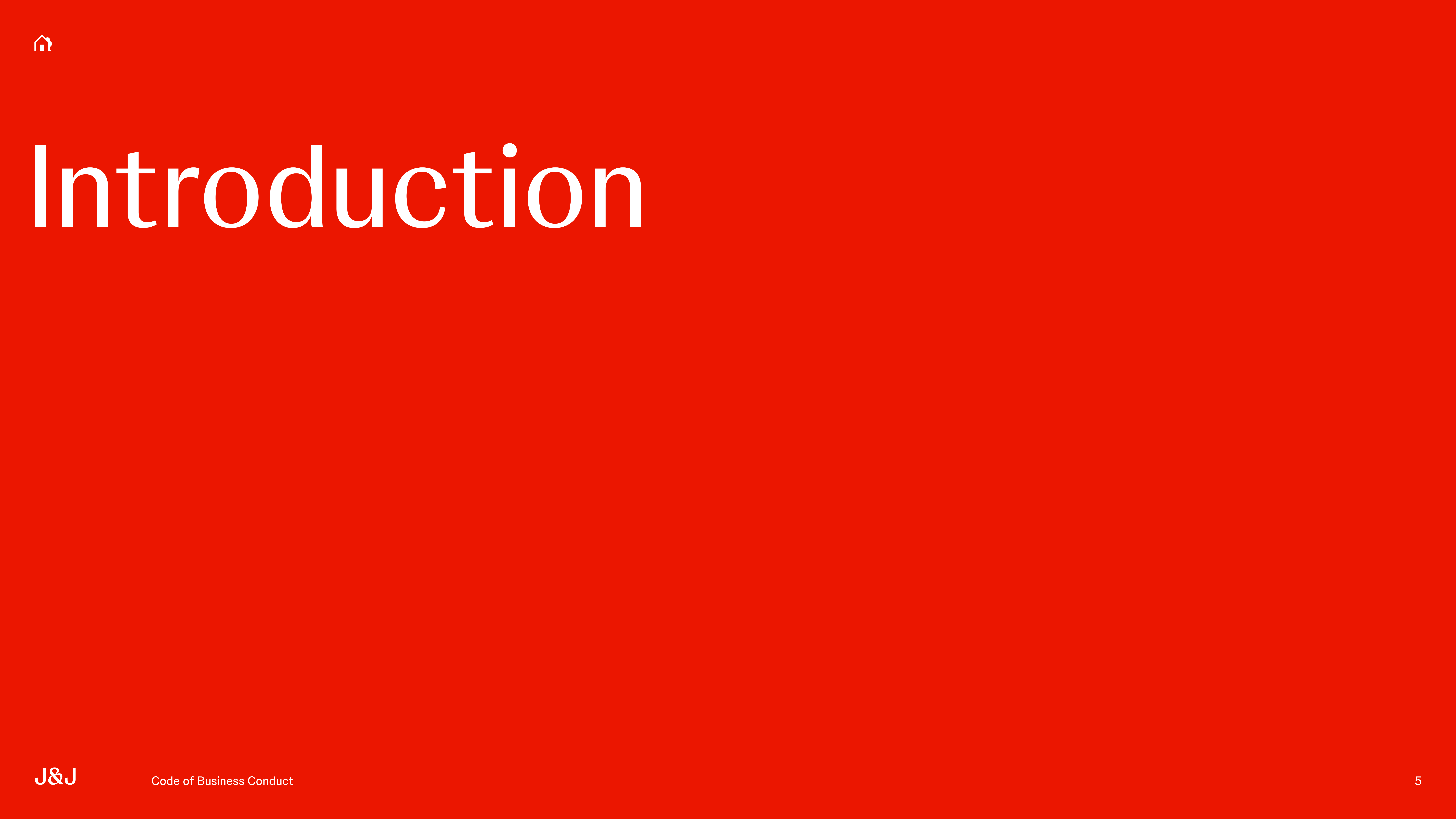 Johnson & Johnson Code of Business Conduct Handbook — page 5