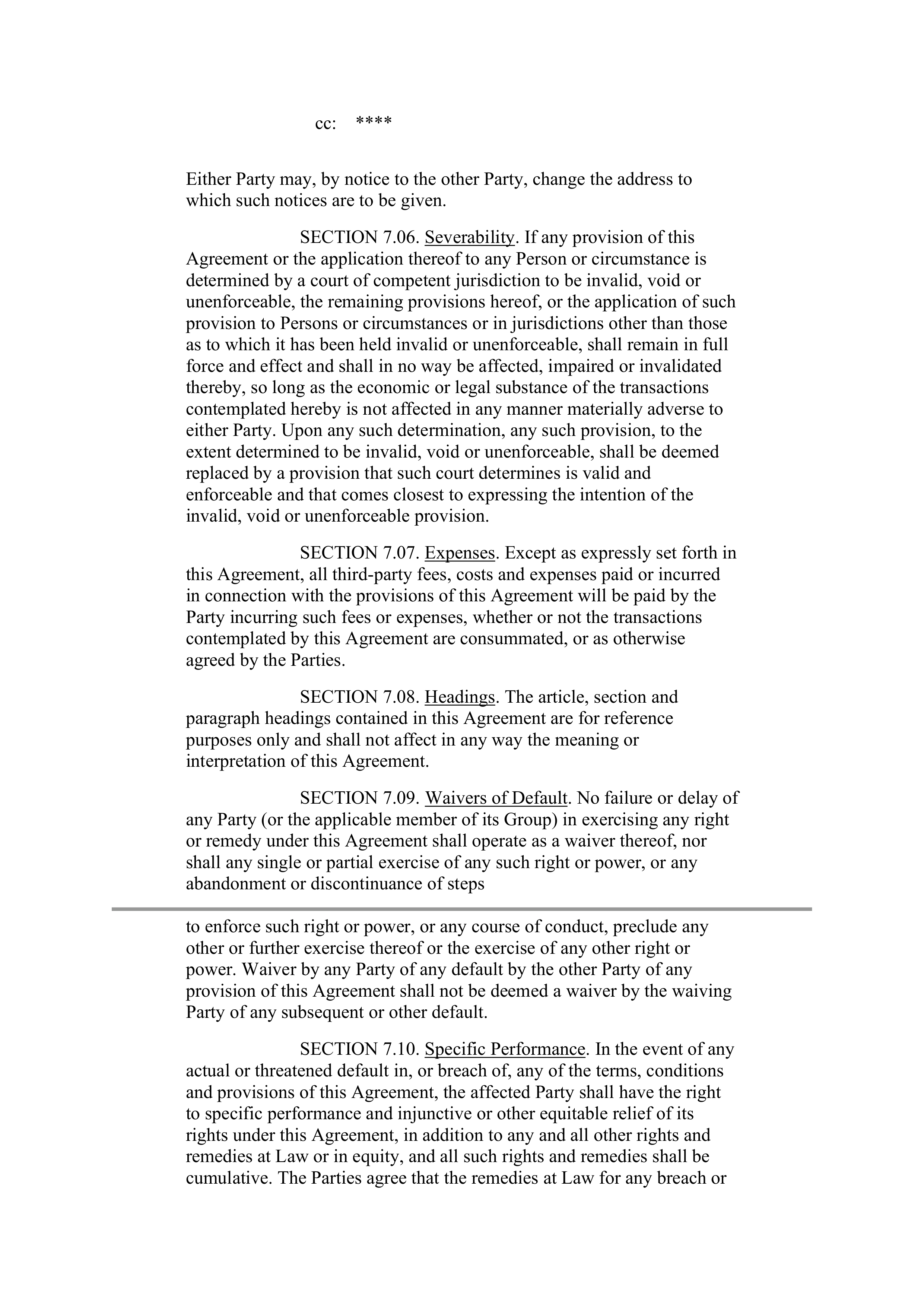 Johnson & Johnson Contract Sales and Service Agreement — page 12