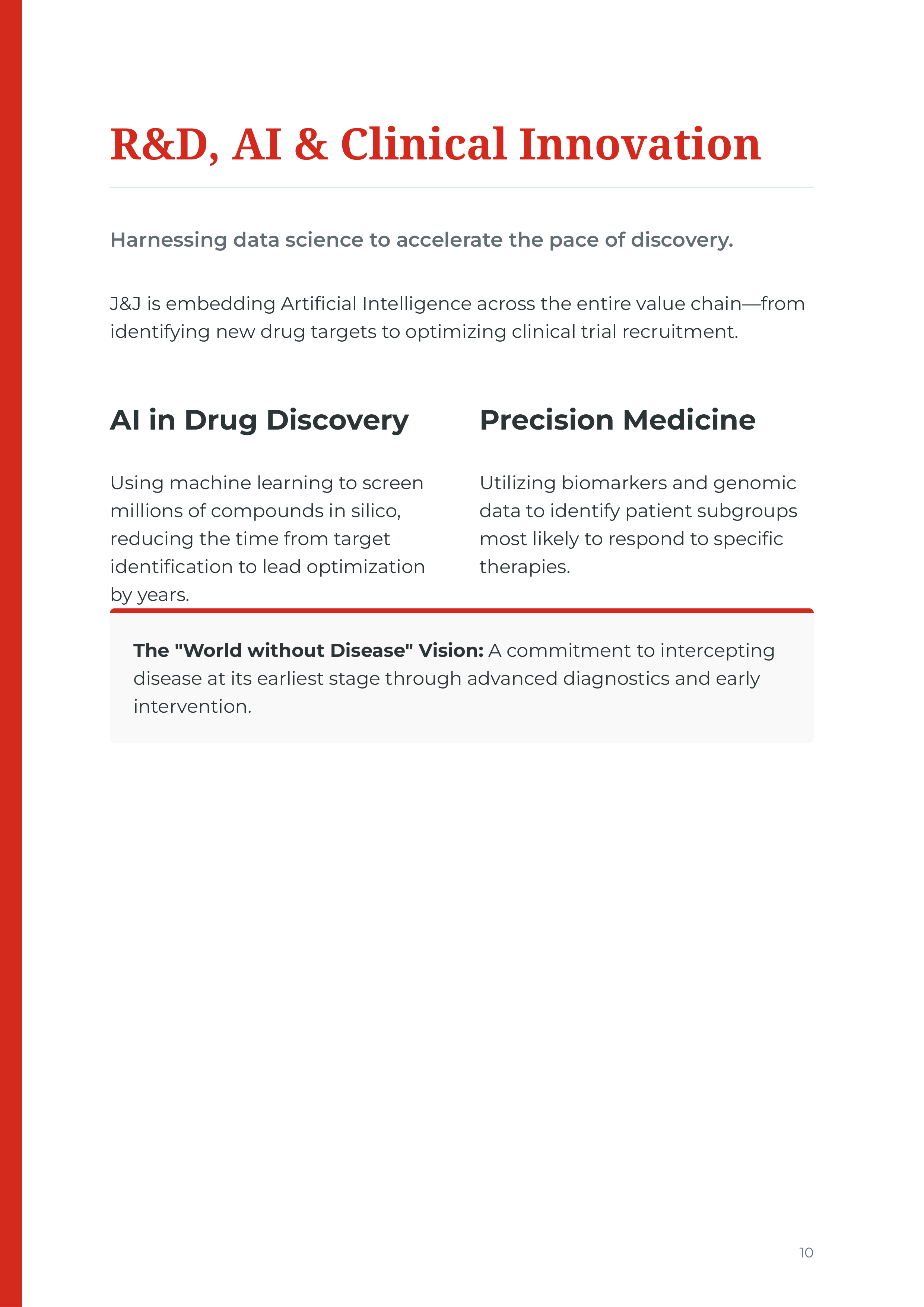 Johnson & Johnson Innovative Medicine & MedTech Portfolio — page 10