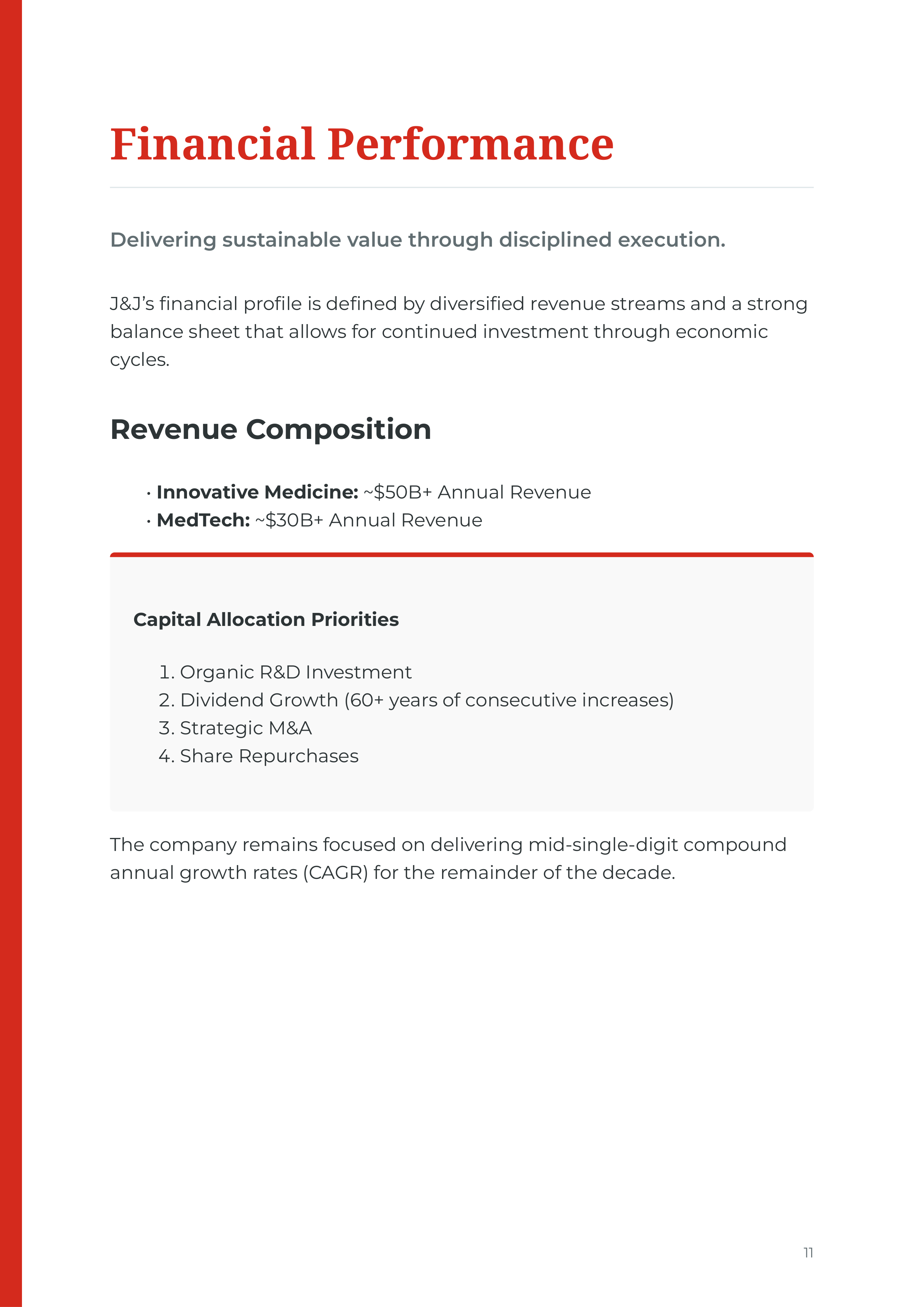 Johnson & Johnson Innovative Medicine & MedTech Portfolio — page 11