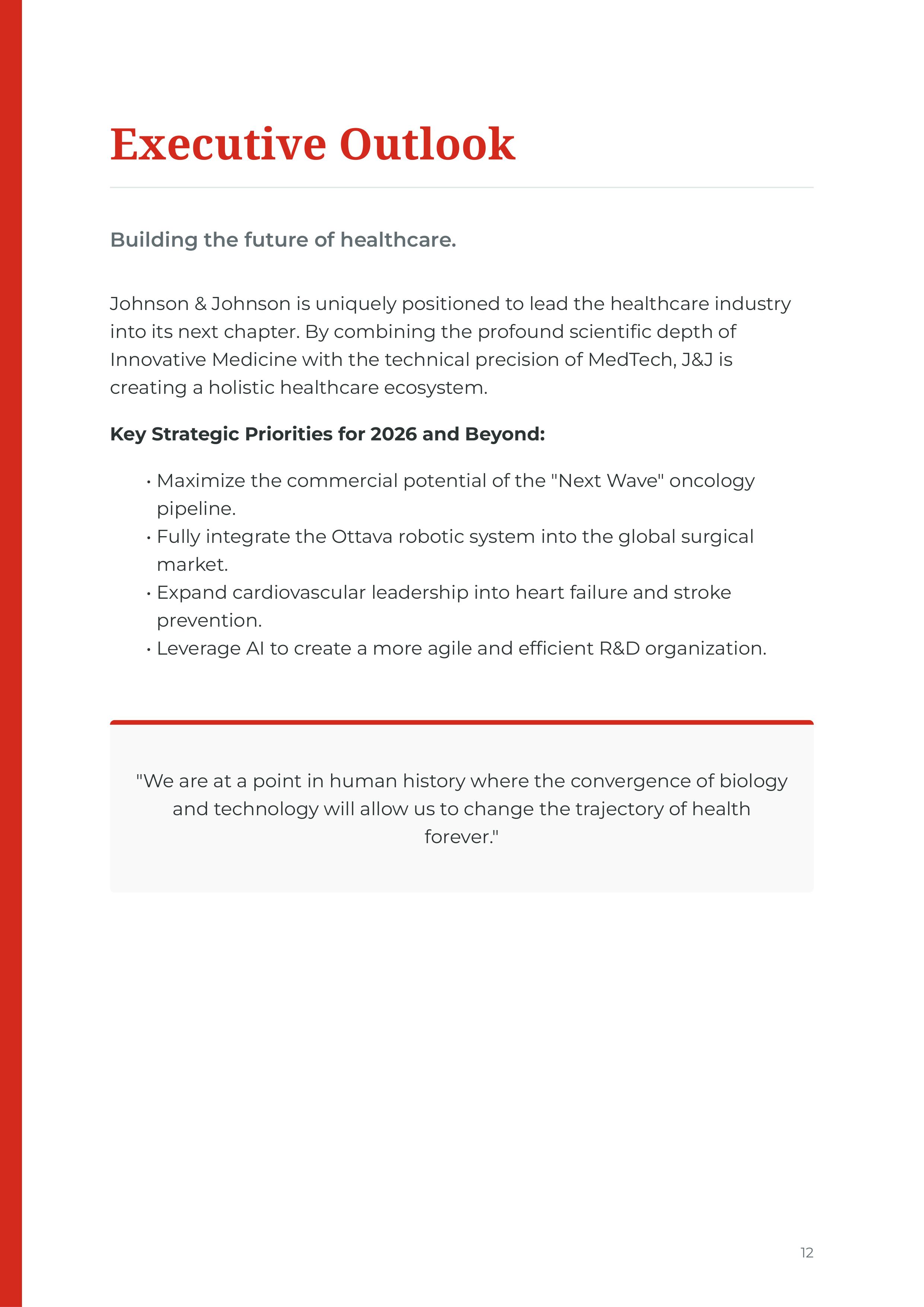 Johnson & Johnson Innovative Medicine & MedTech Portfolio — page 12