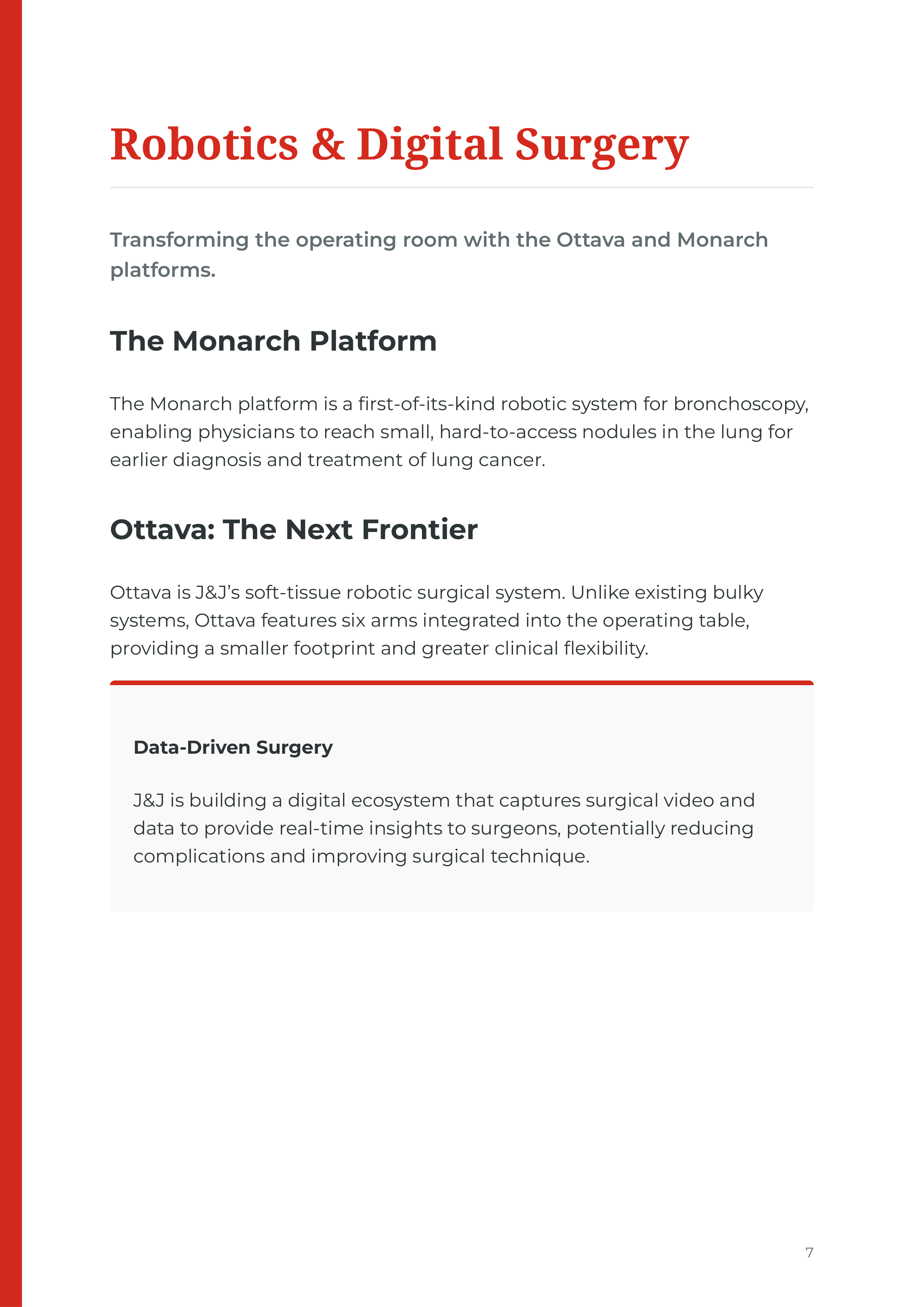 Johnson & Johnson Innovative Medicine & MedTech Portfolio — page 7