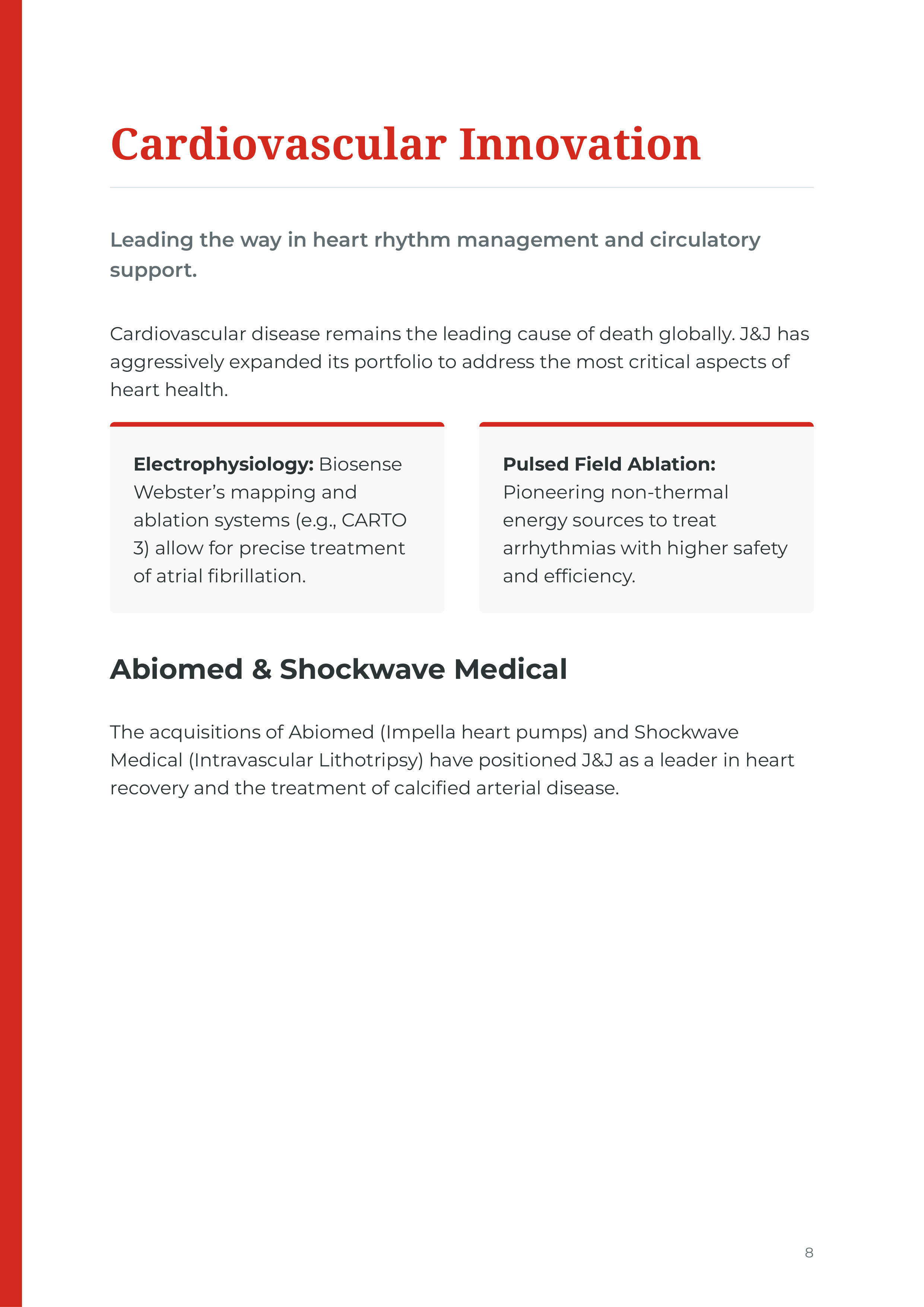 Johnson & Johnson Innovative Medicine & MedTech Portfolio — page 8