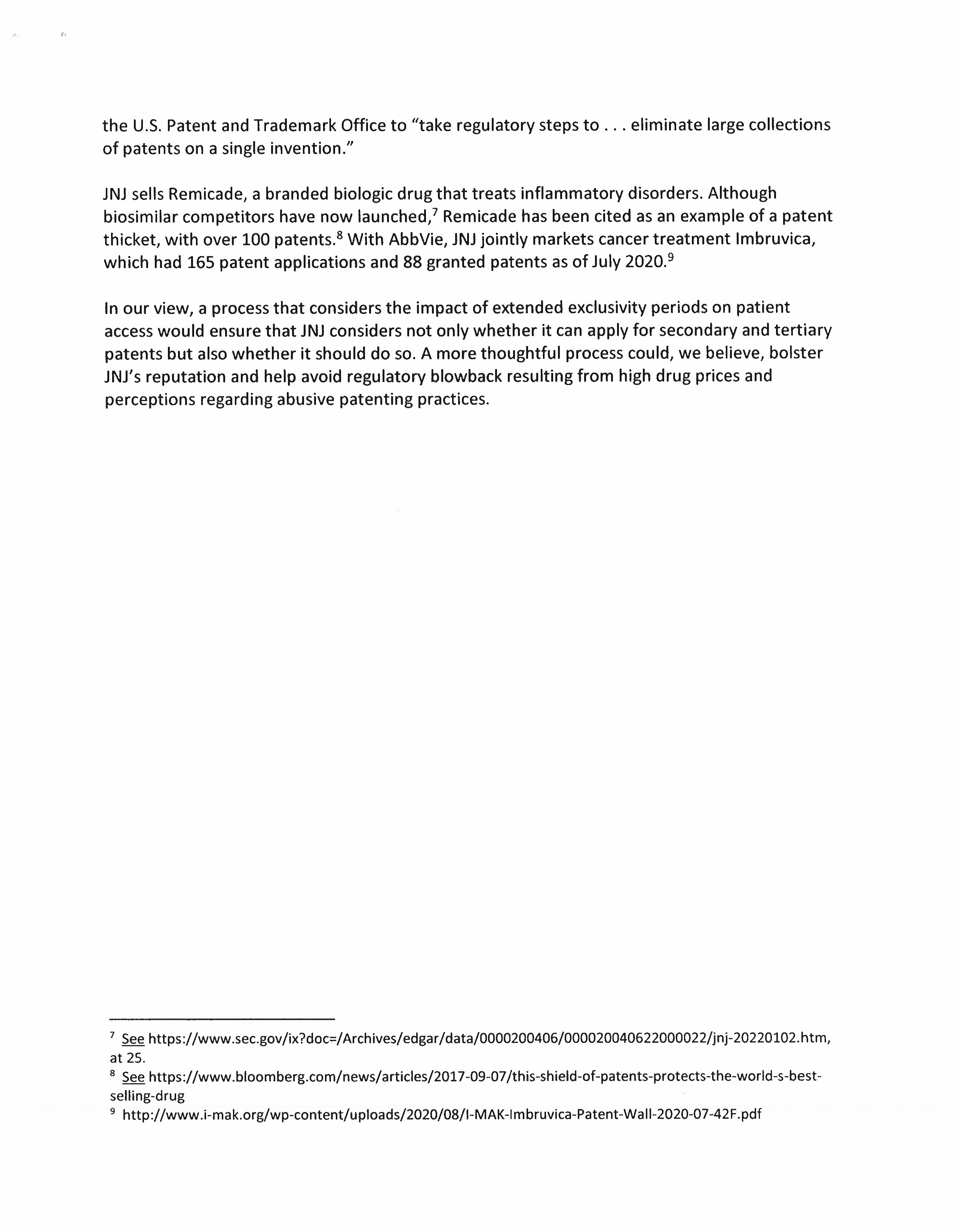 Johnson and Johnson Proposal  — page 13