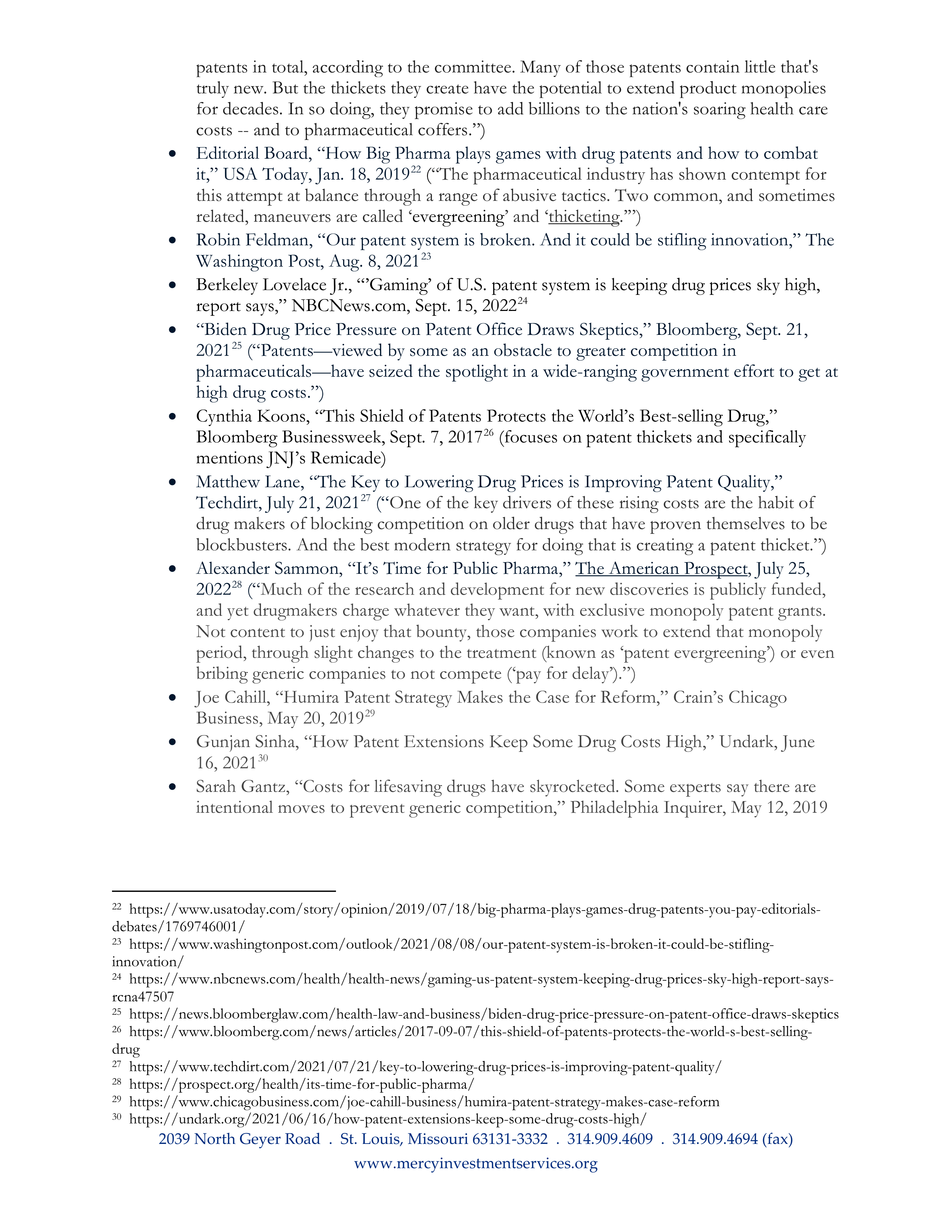 Johnson and Johnson Proposal  — page 18