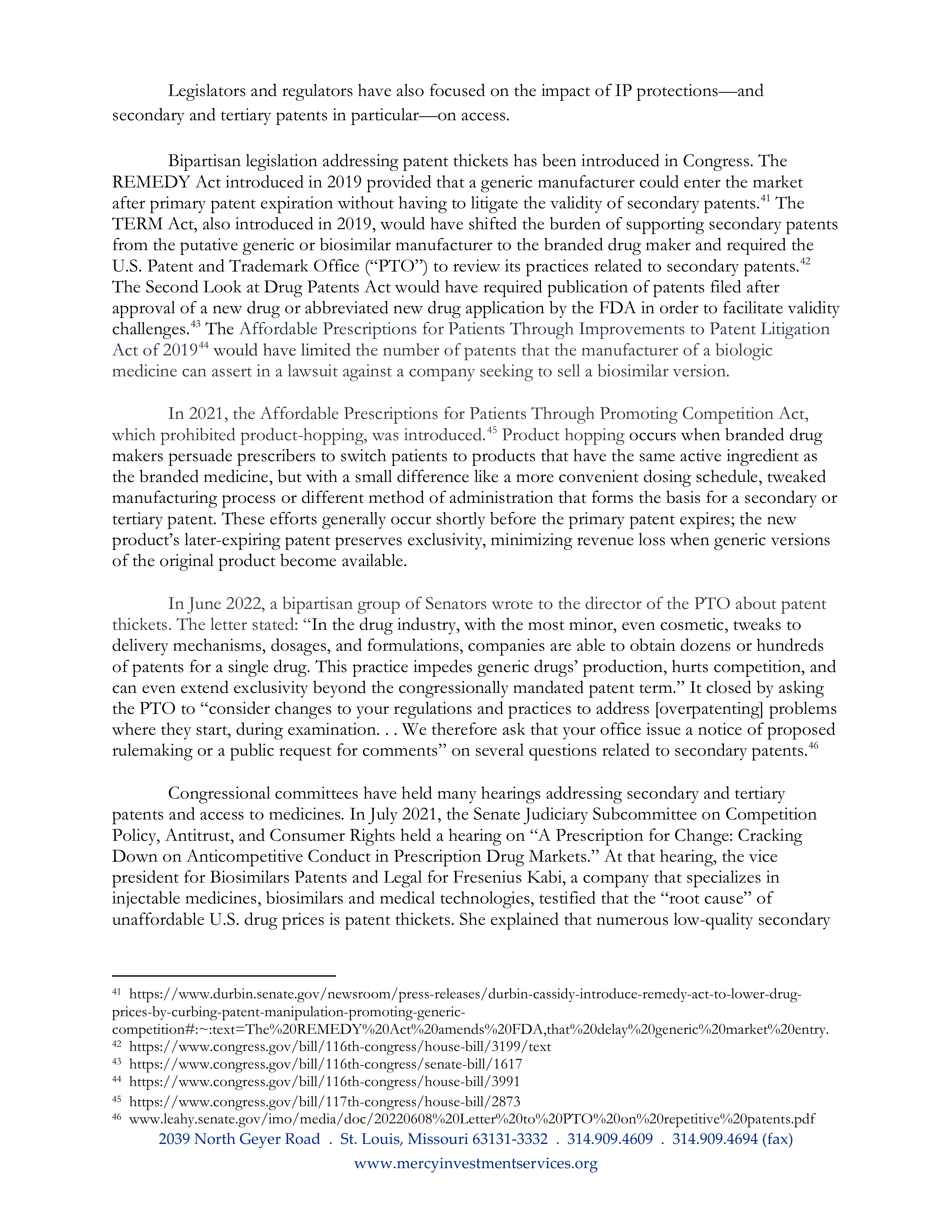 Johnson and Johnson Proposal  — page 20