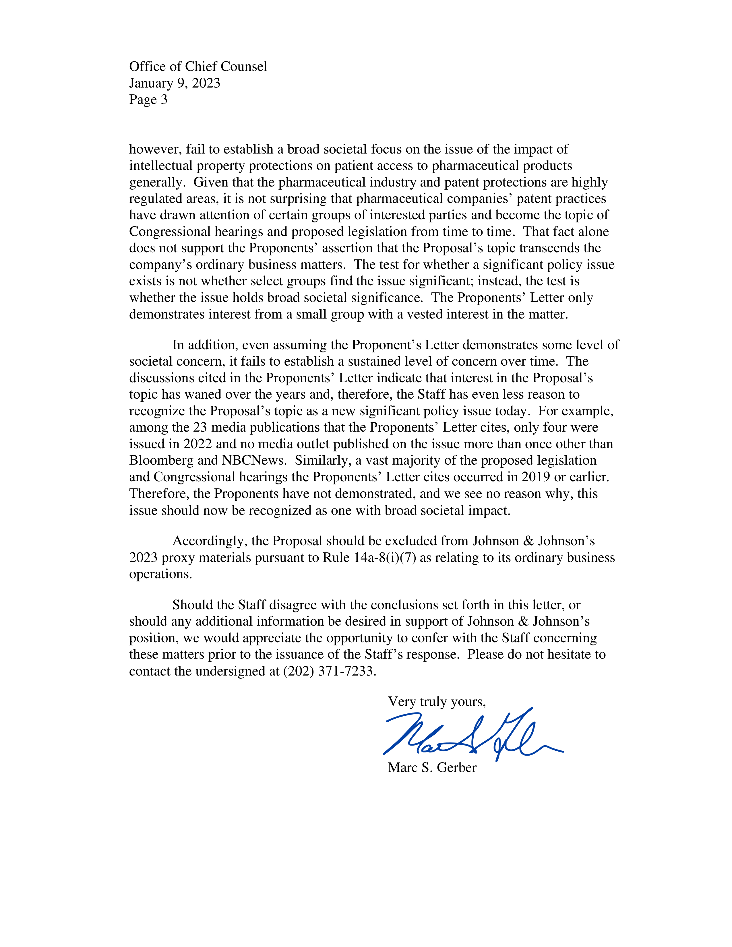 Johnson and Johnson Proposal  — page 30